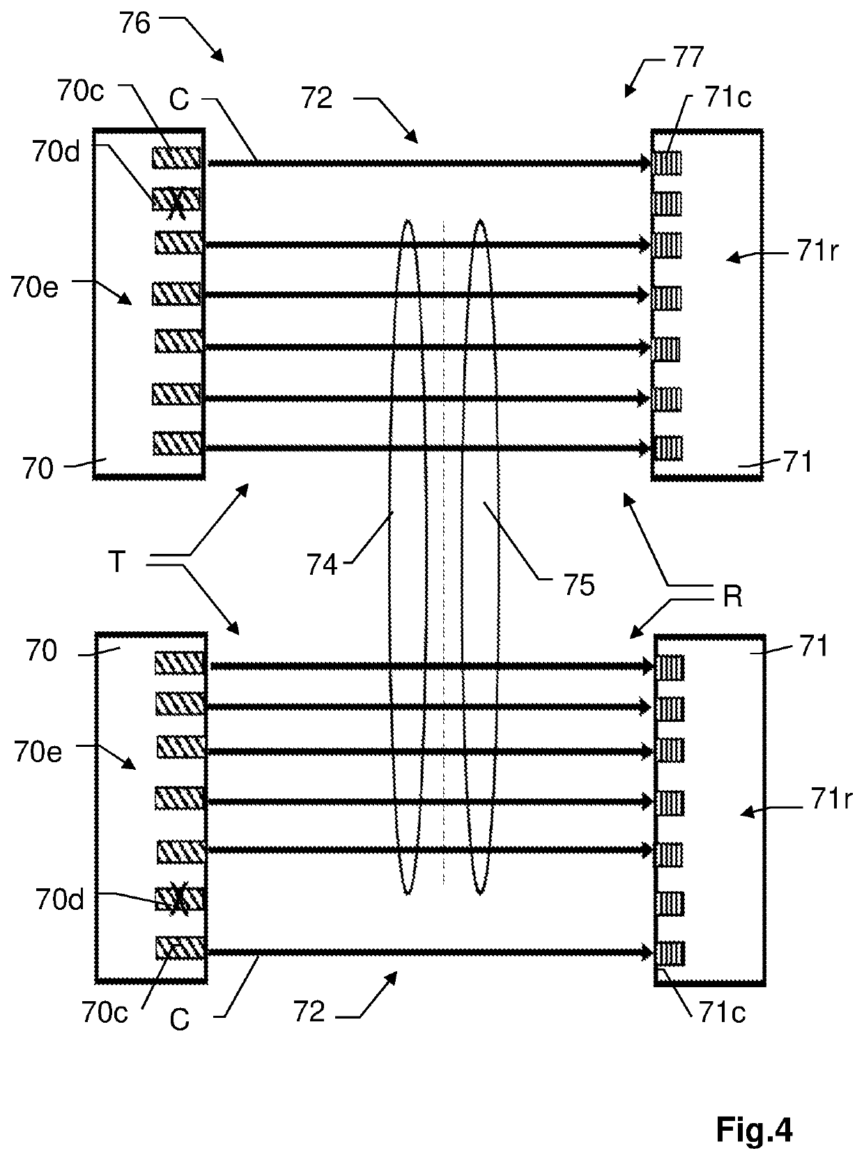 Multi-beam measuring device