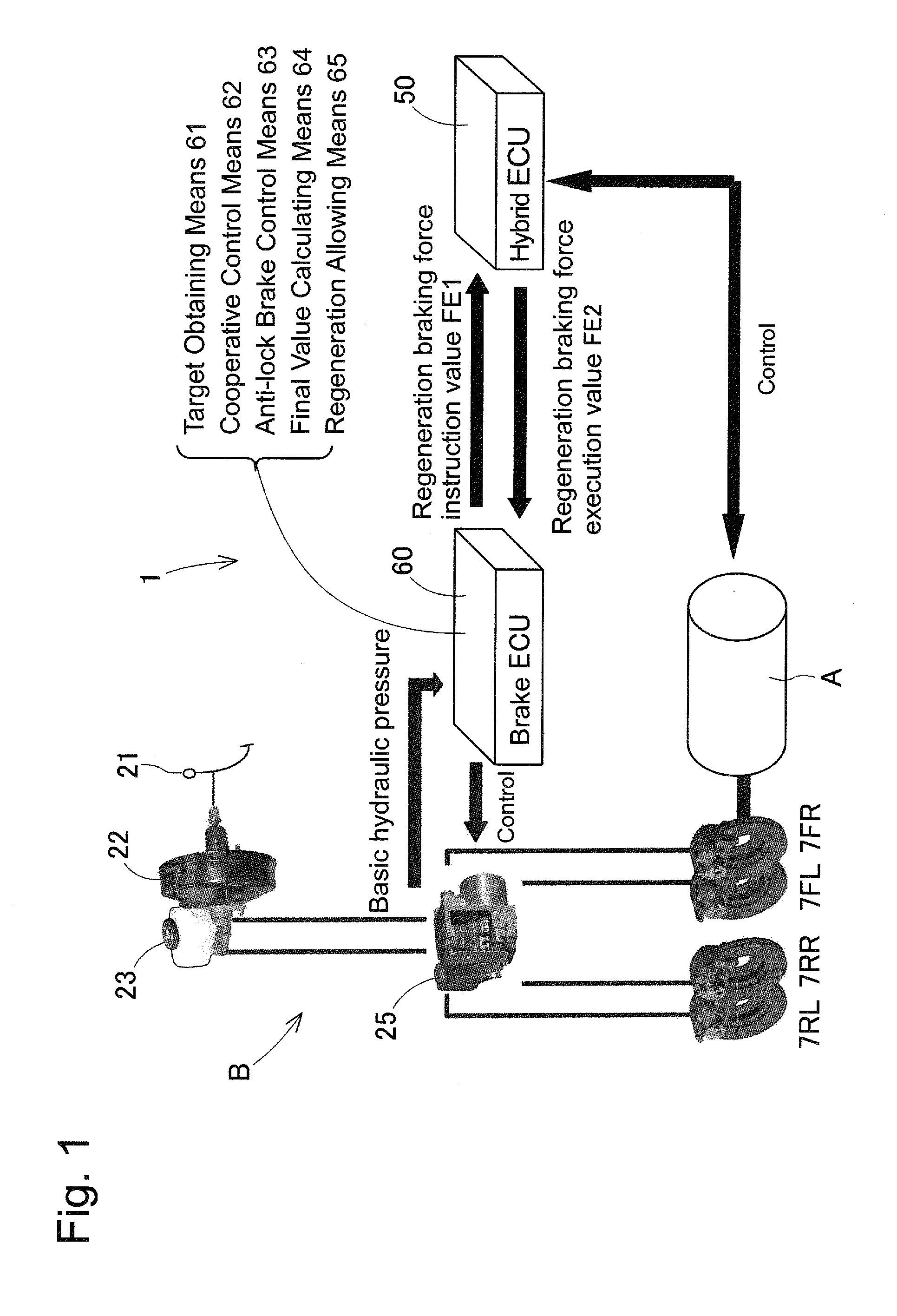 Vehicle brake device