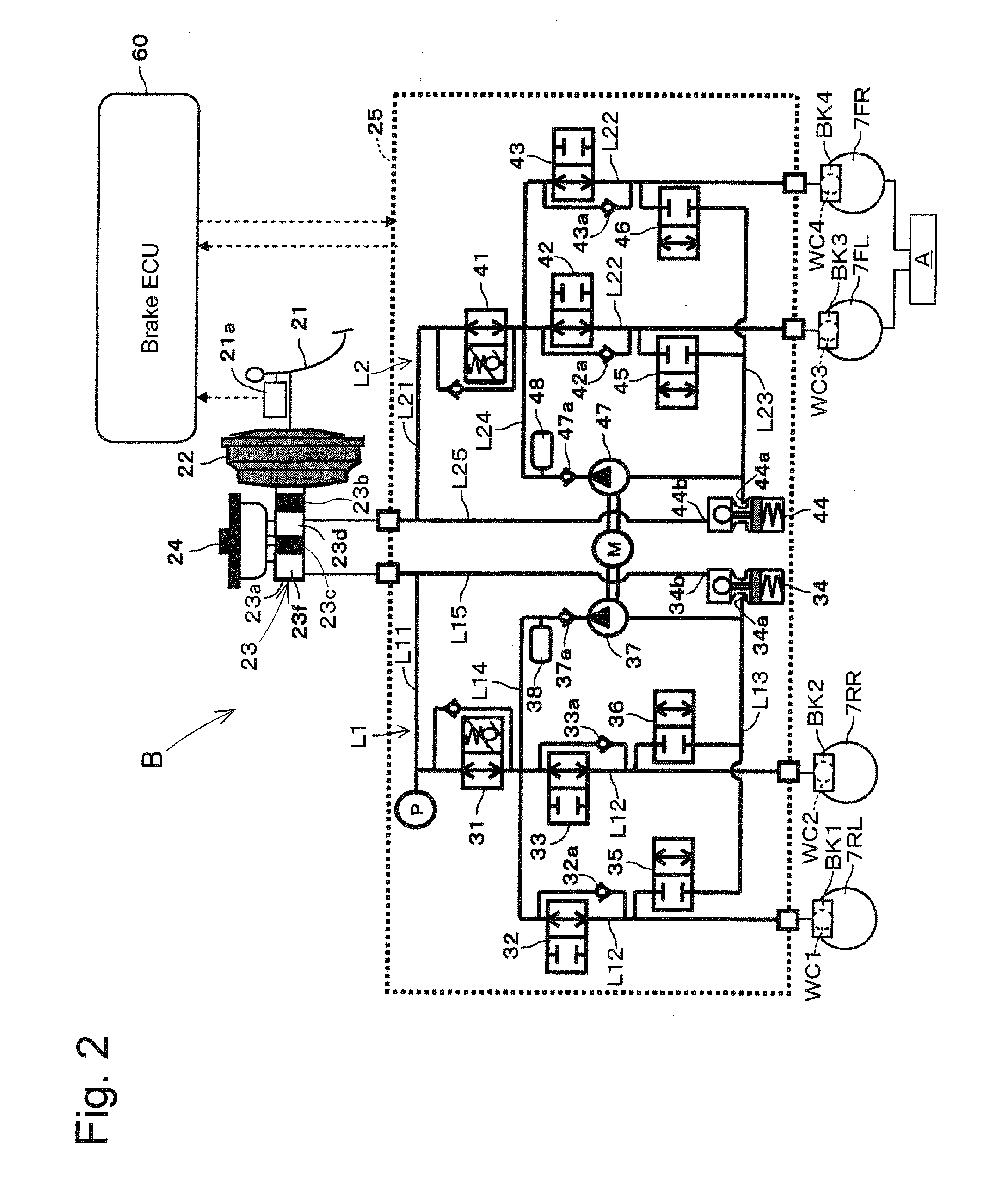 Vehicle brake device