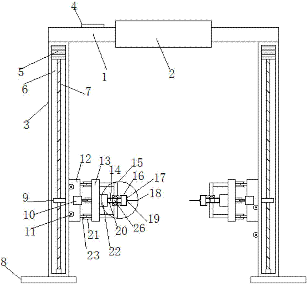 Thread driving type force arm orthopedics traction device