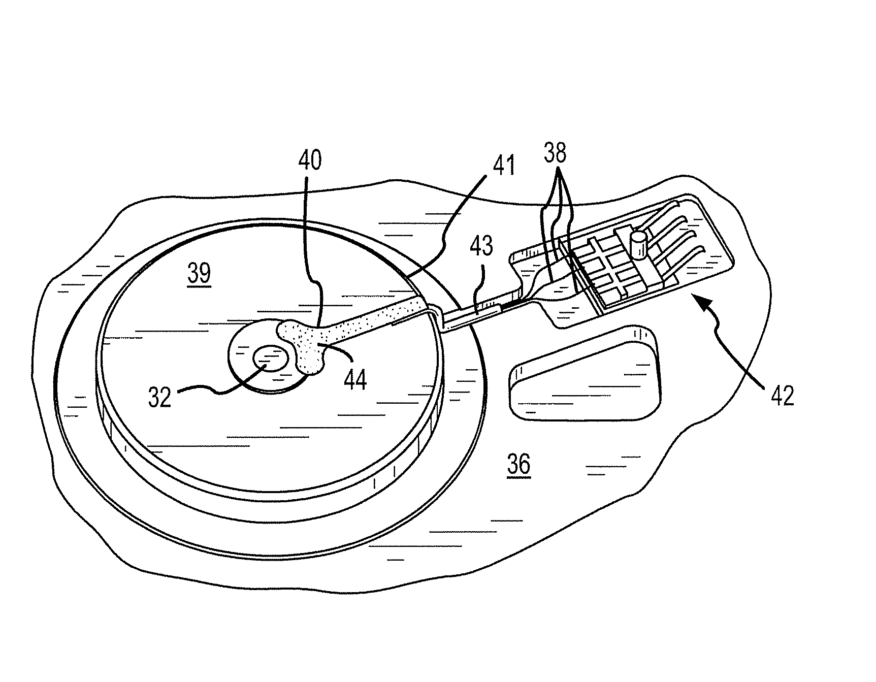 Hermetic seal for a spindle motor of a disk drive