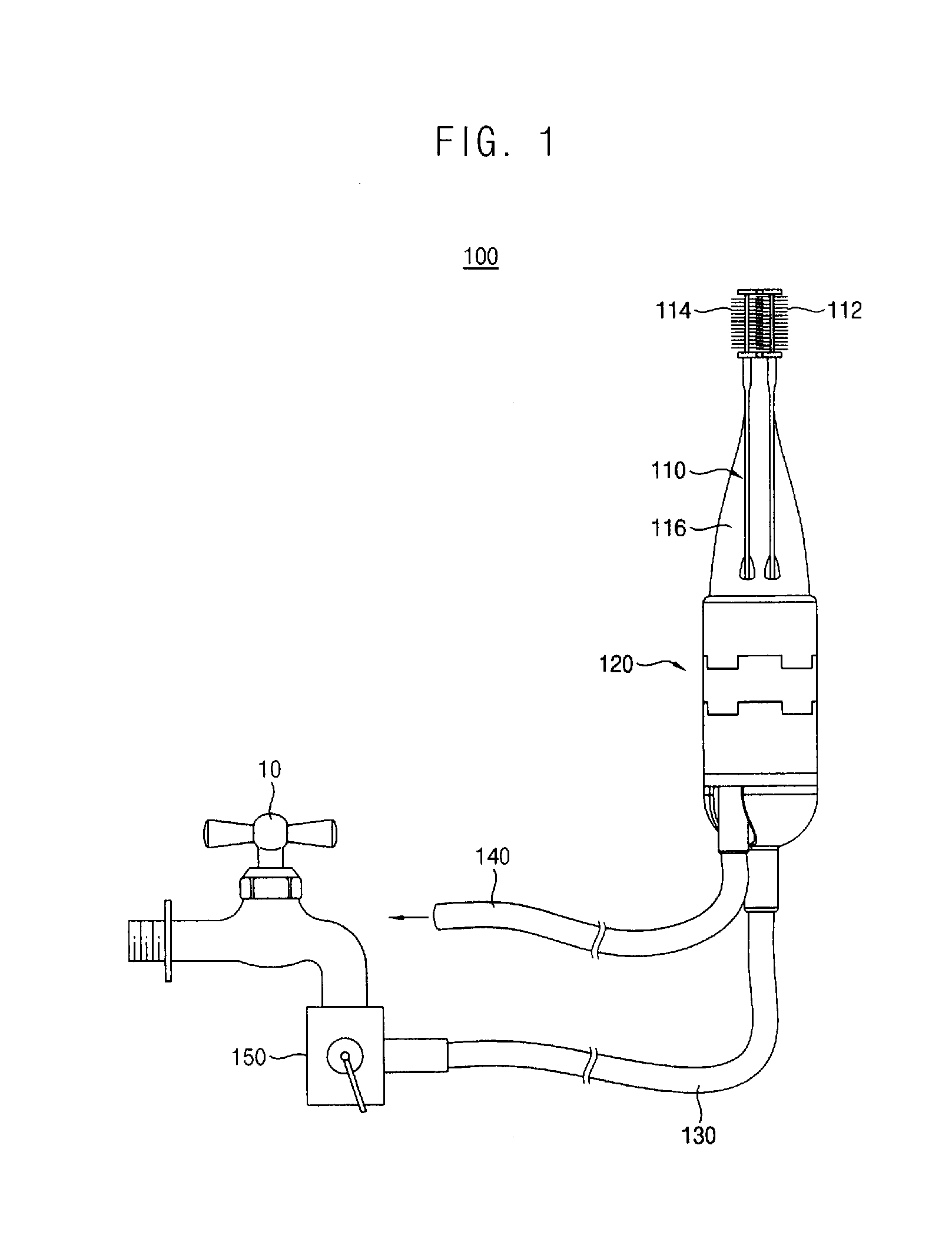 Water pressure driven tooth brush