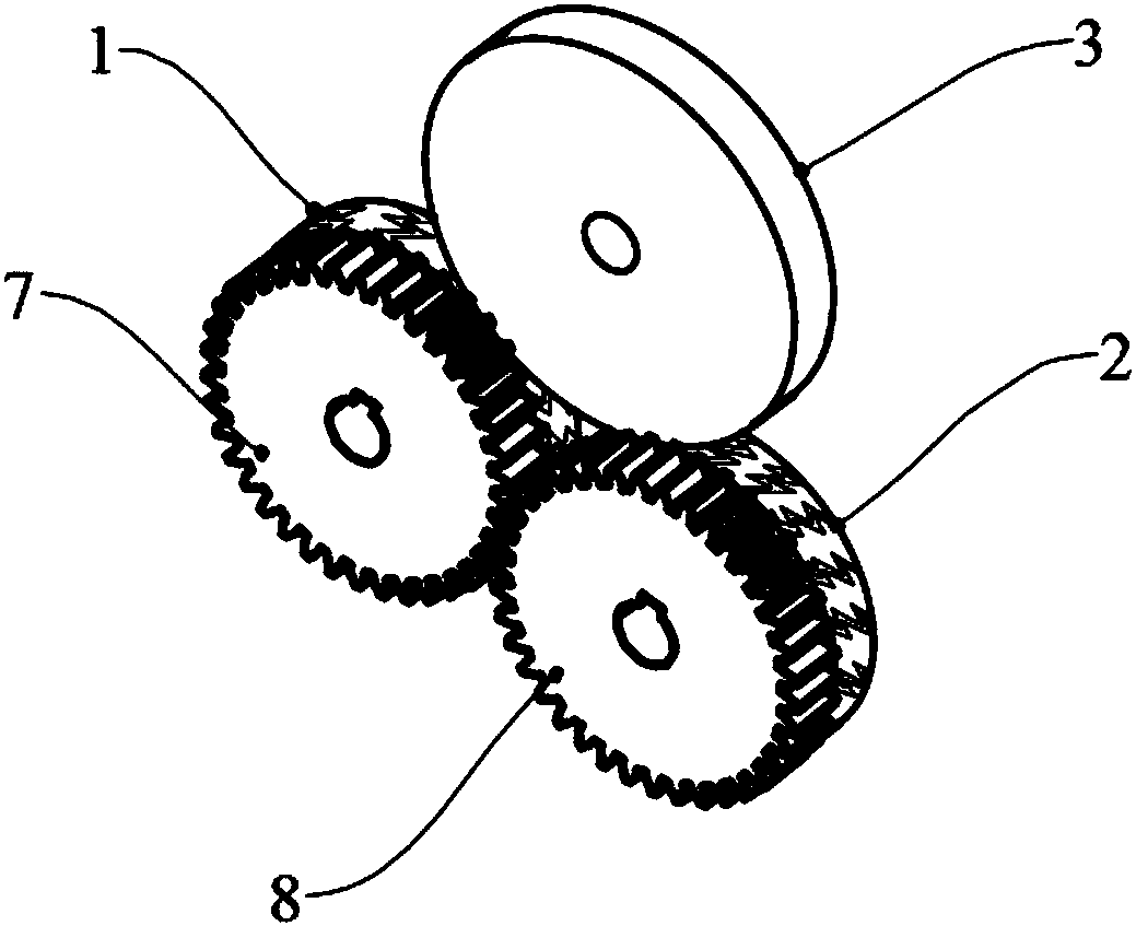 Externally-added self-lubricating gear device