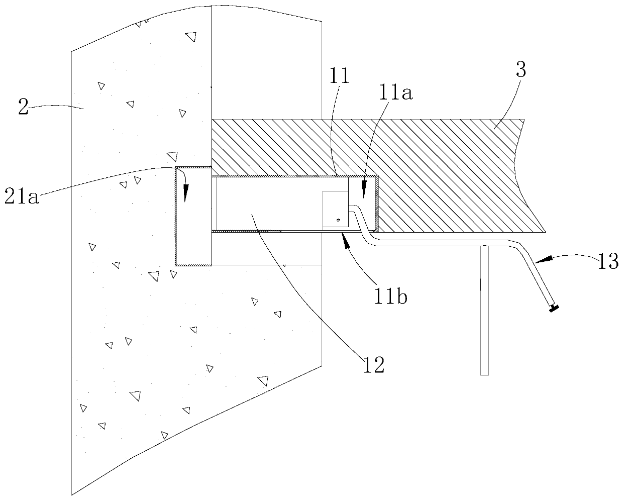 Locking structure of dike height-limiting portal frame