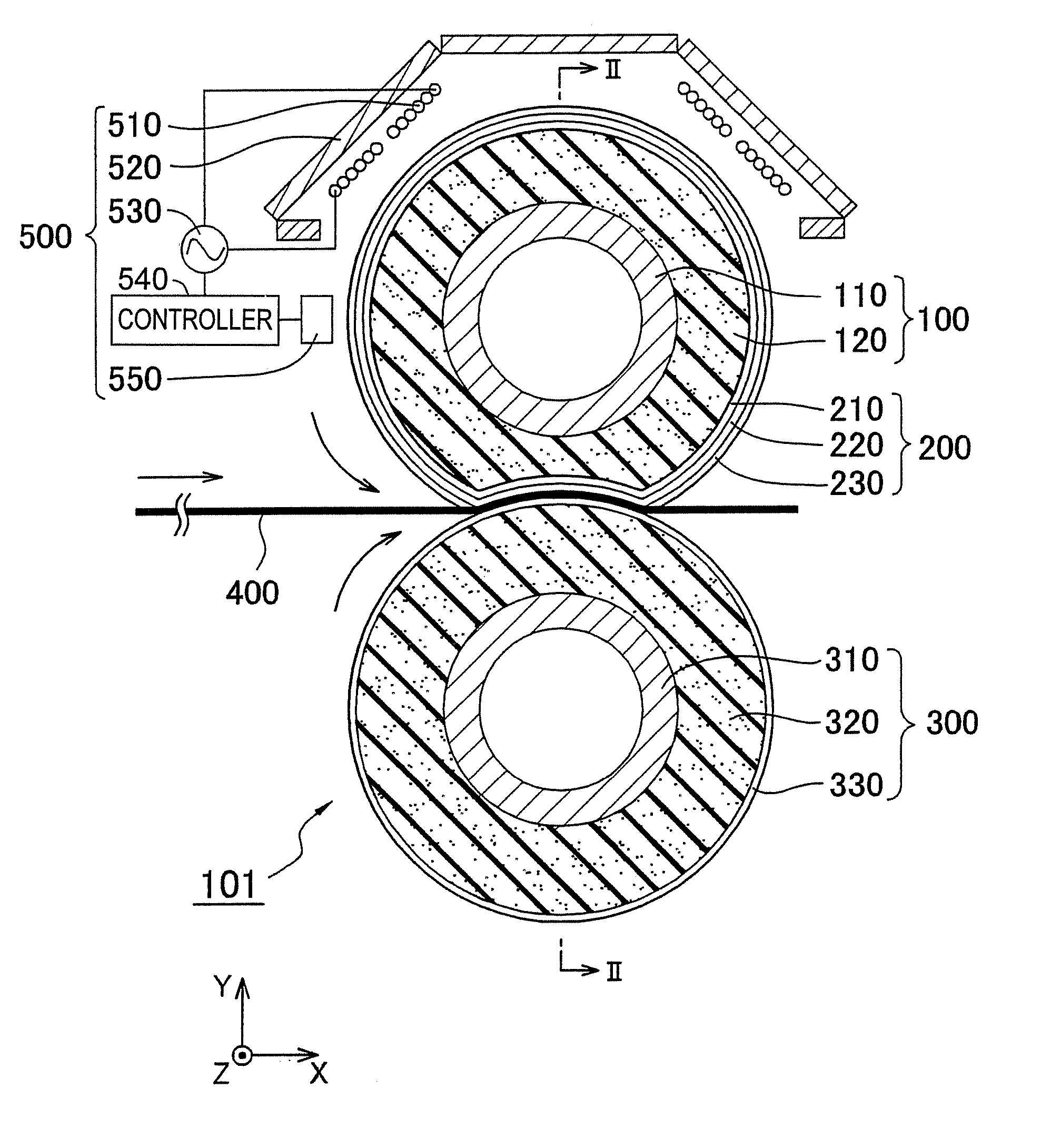 Fixing device, carrying device and image forming apparatus