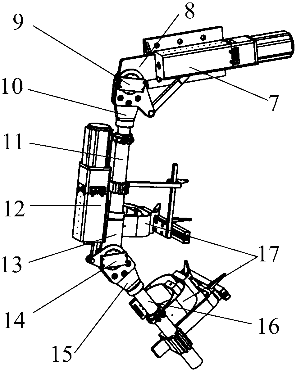 Rehabilitation training robot for lower limbs of human bodies