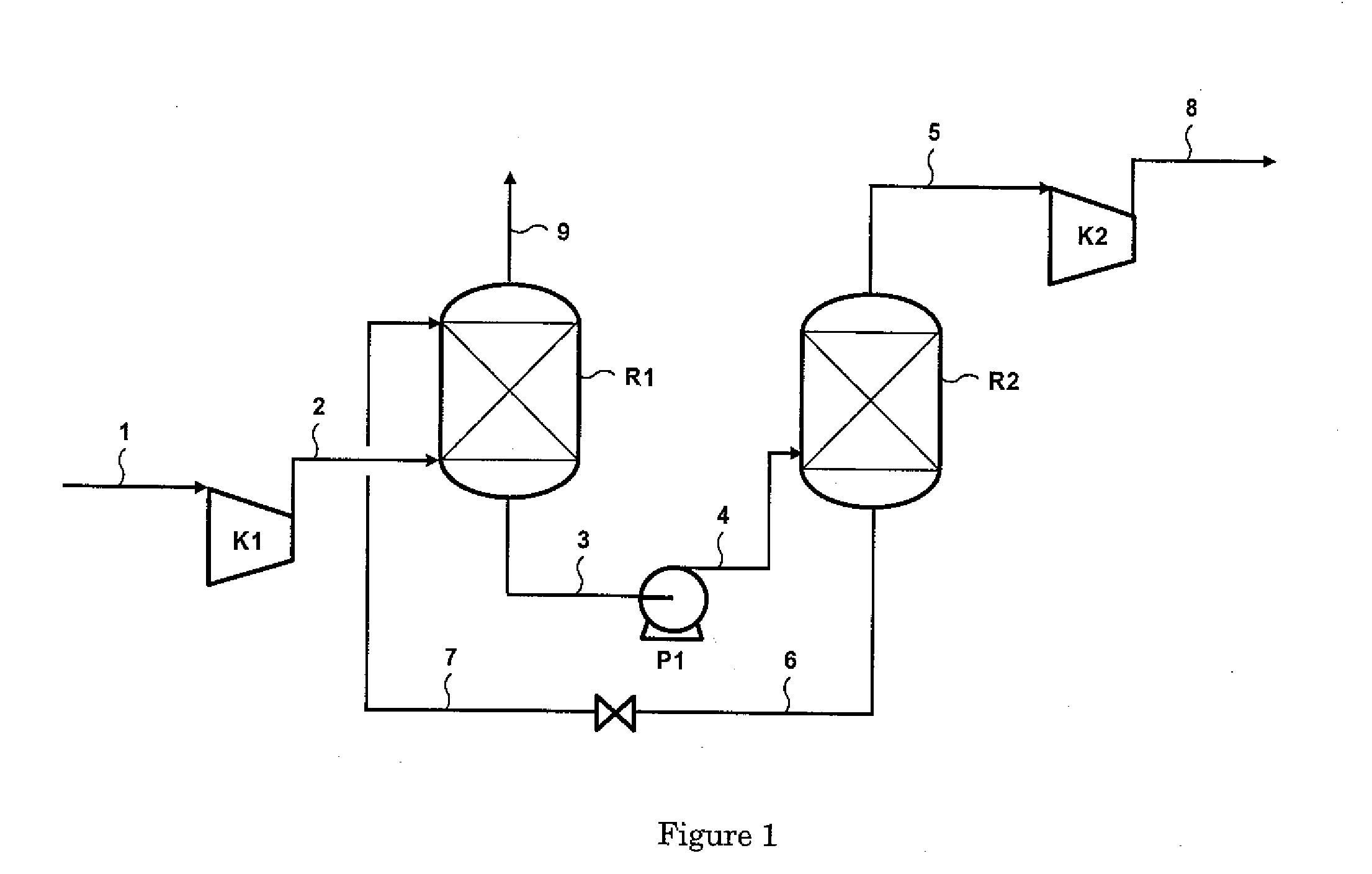 Method of enriching a gaseous effluent with acid gas