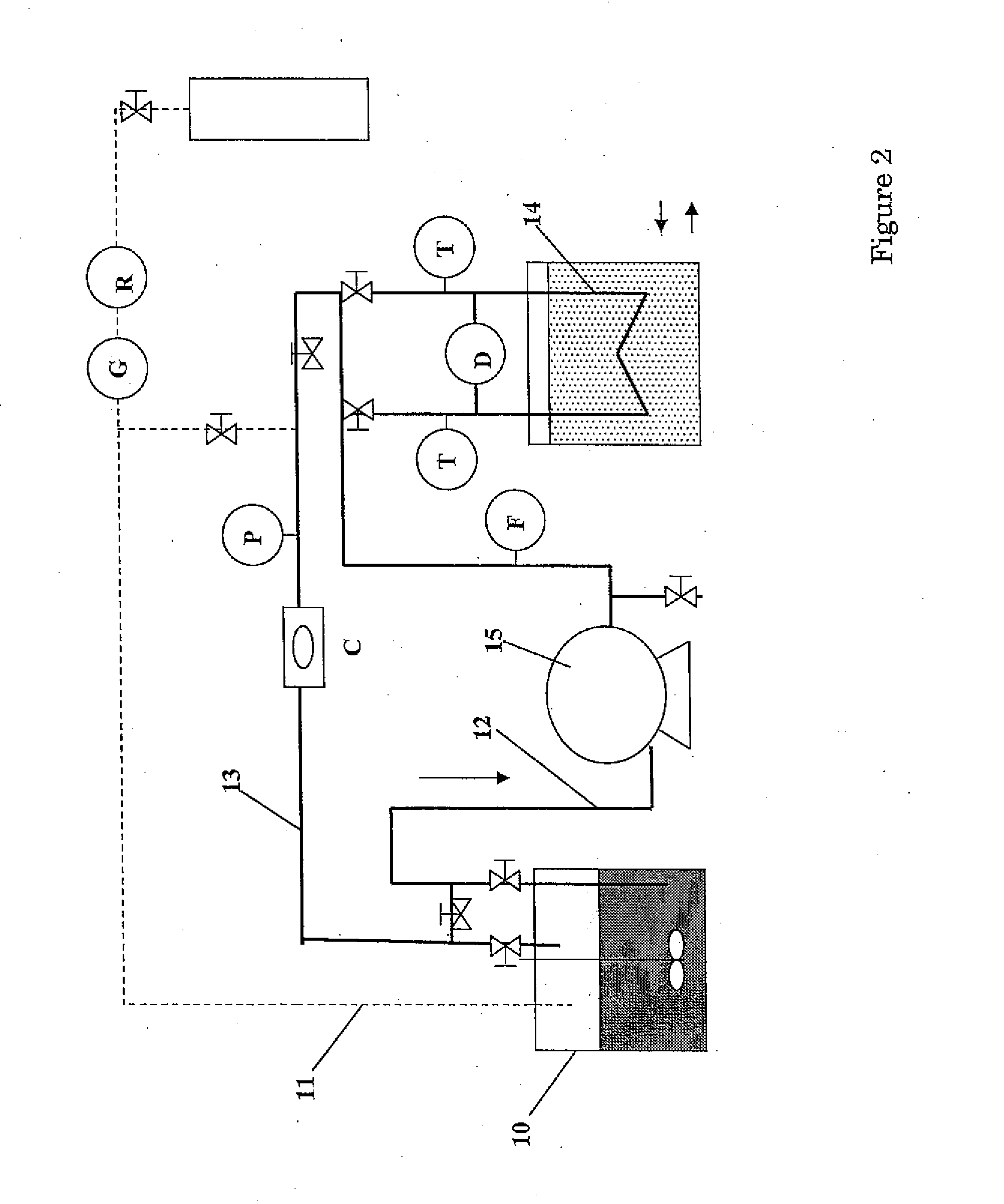 Method of enriching a gaseous effluent with acid gas