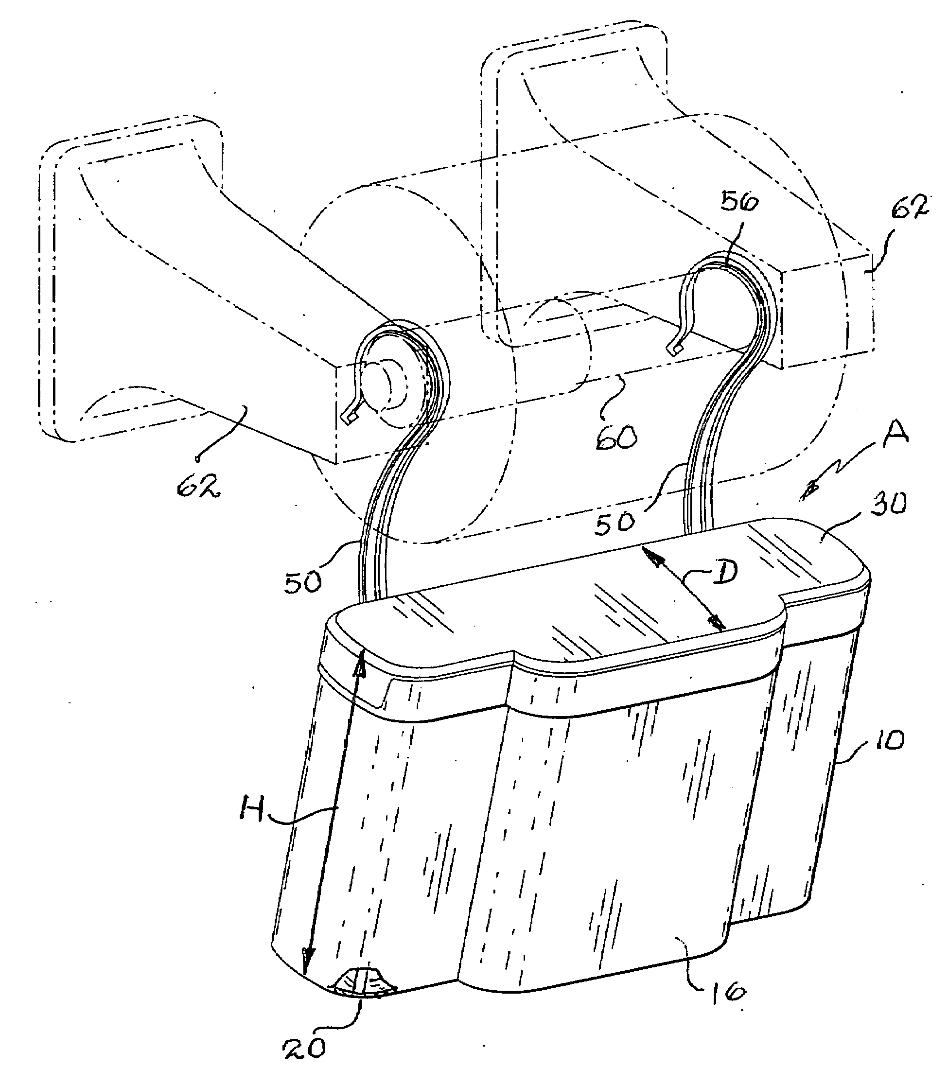 Hanging feminine products storage dispenser