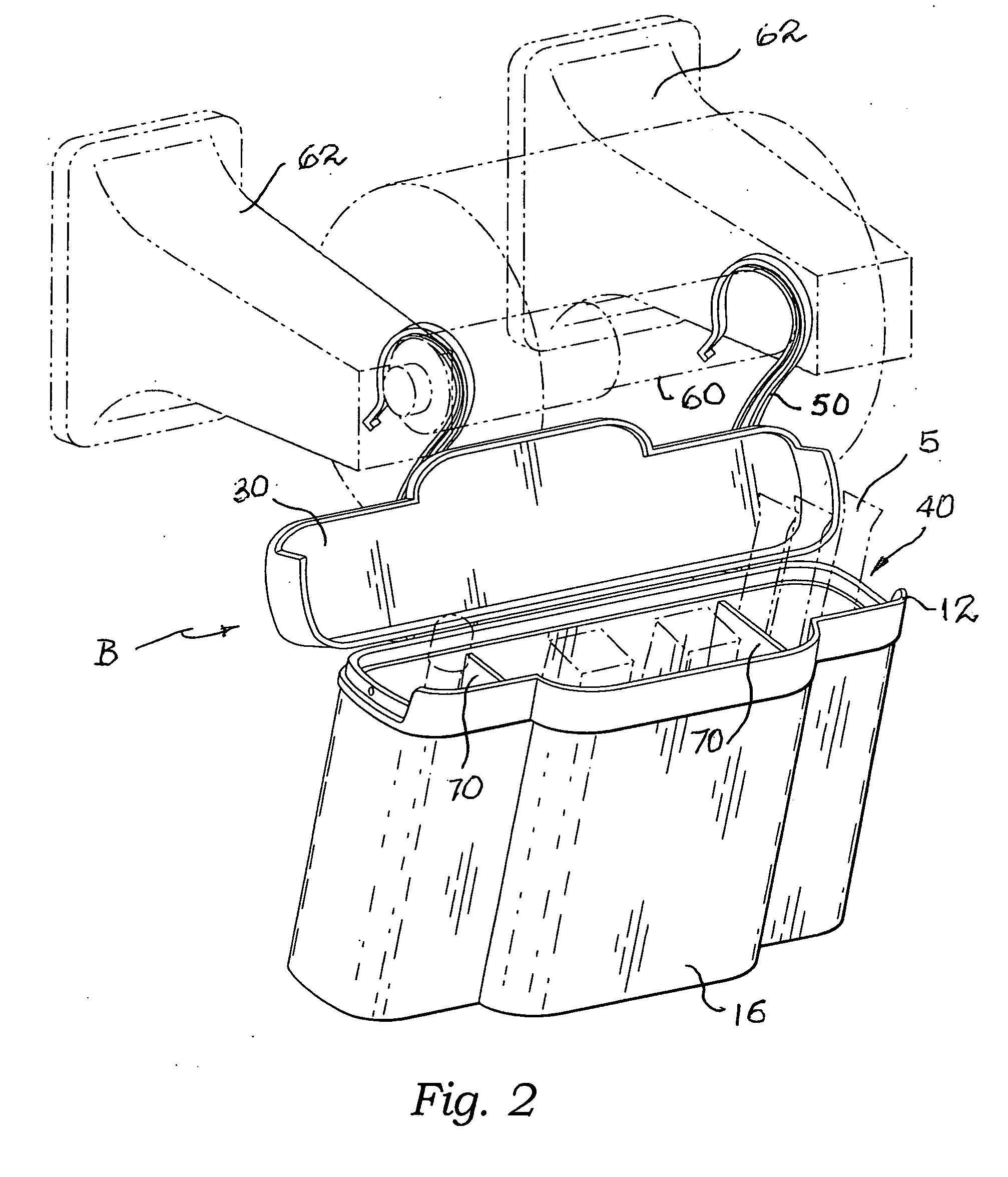 Hanging feminine products storage dispenser