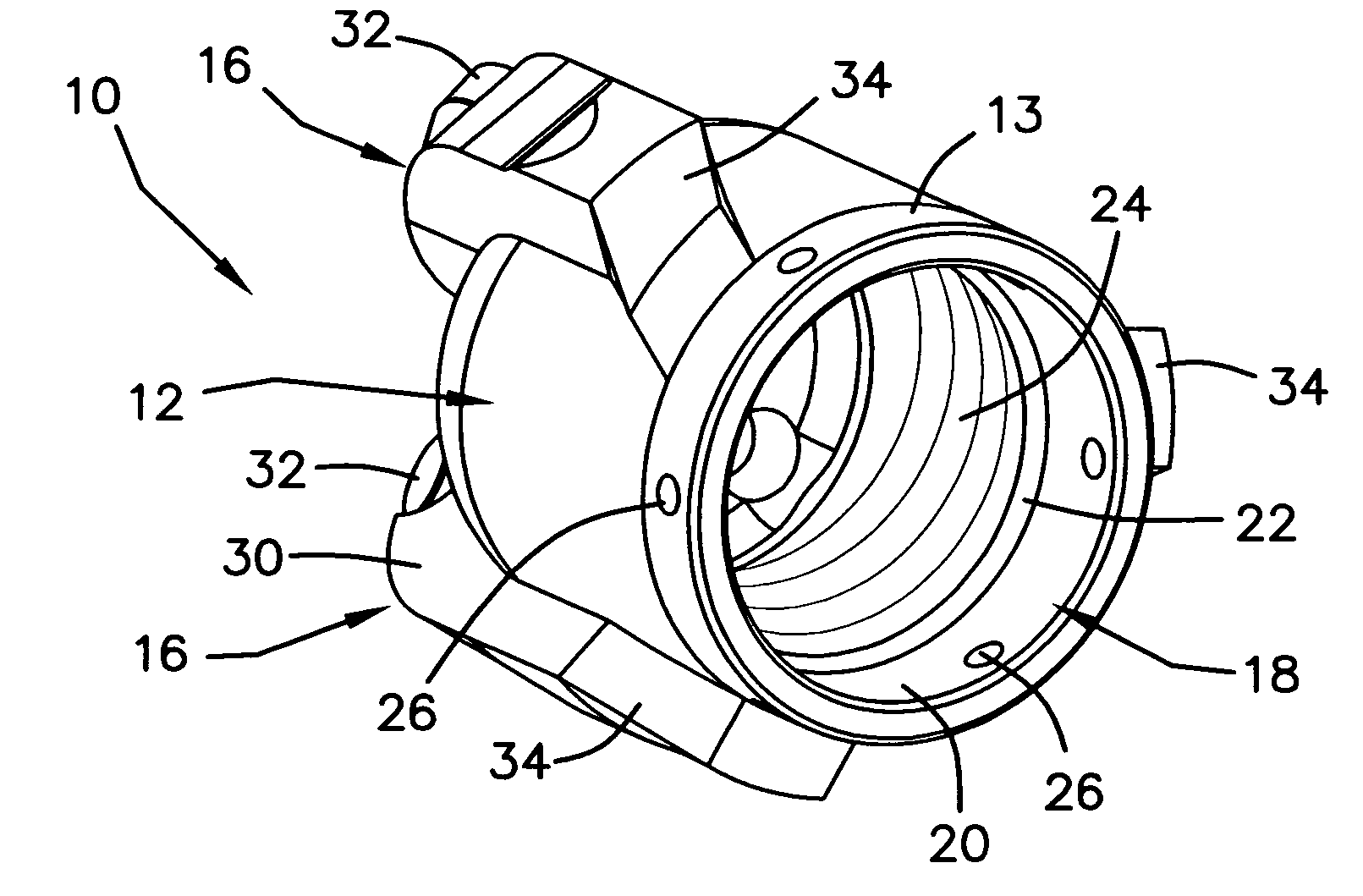 Bits for use in drilling with casting and method of making the same