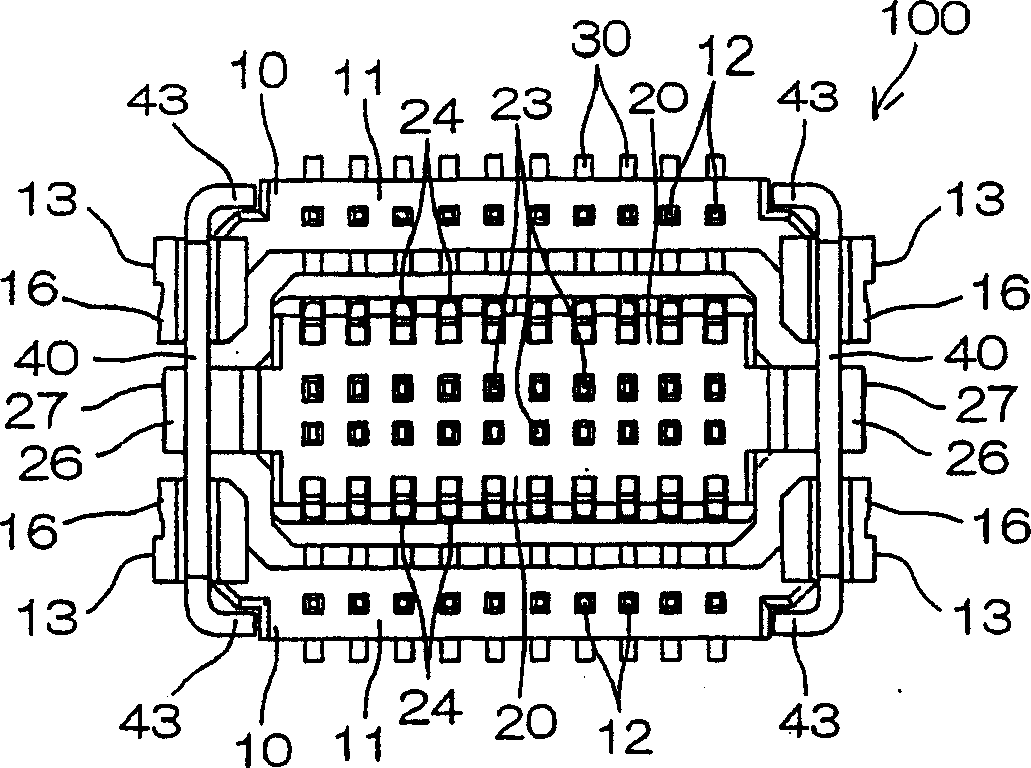 Reinforcing tab for movable connector and movable connector using the same