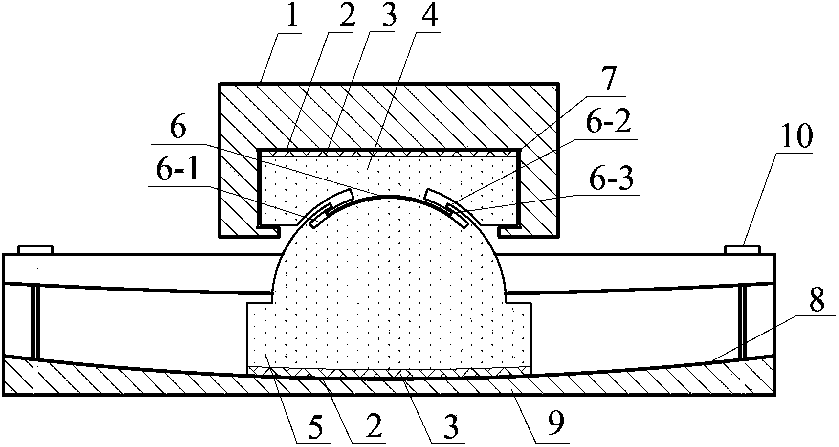 Pulling-resistant bidirectional sliding friction bearing