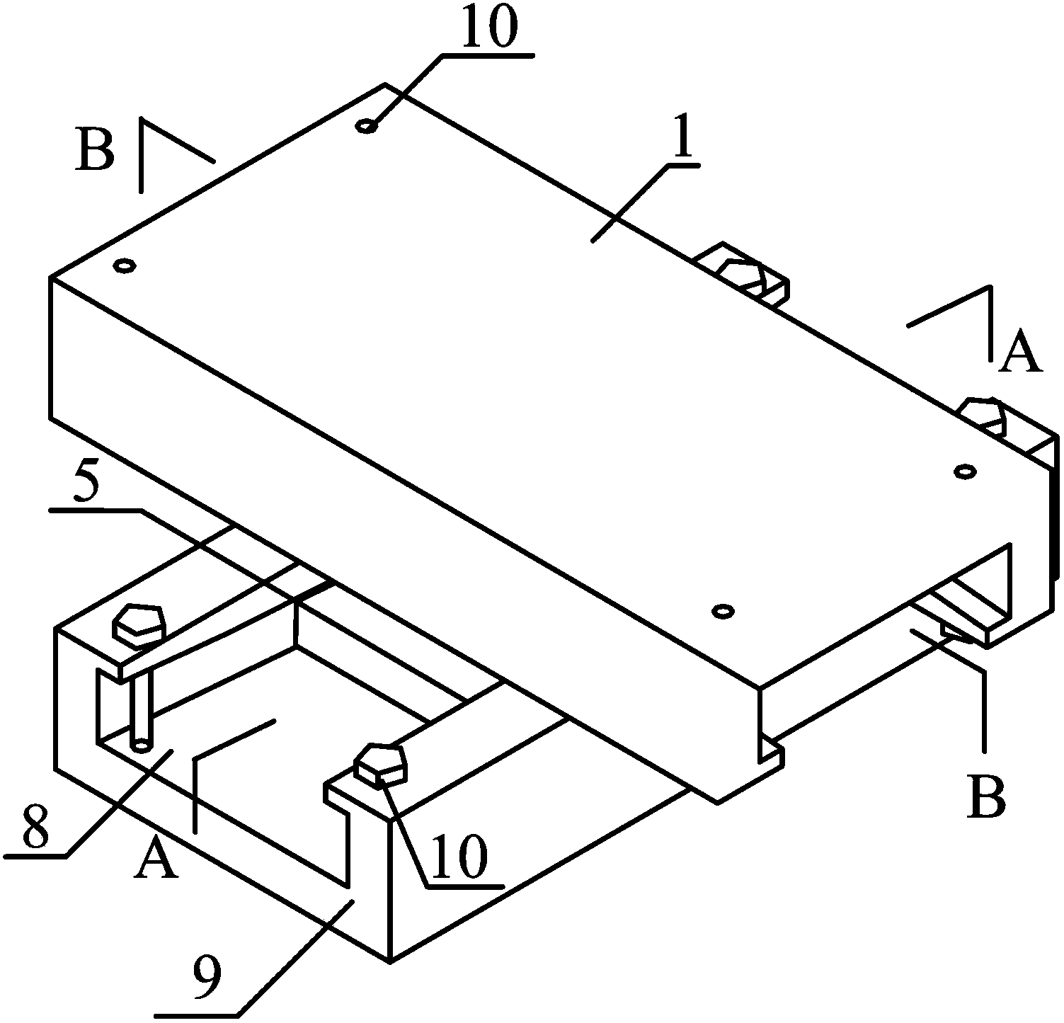 Pulling-resistant bidirectional sliding friction bearing