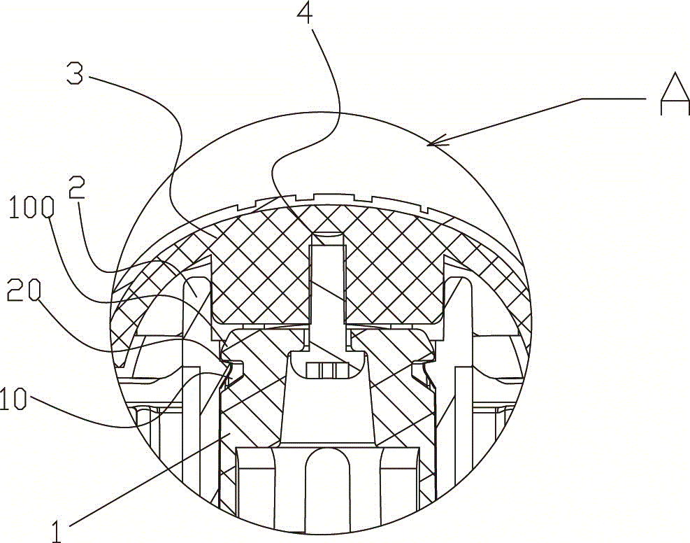 Handball convenient to insert and extract