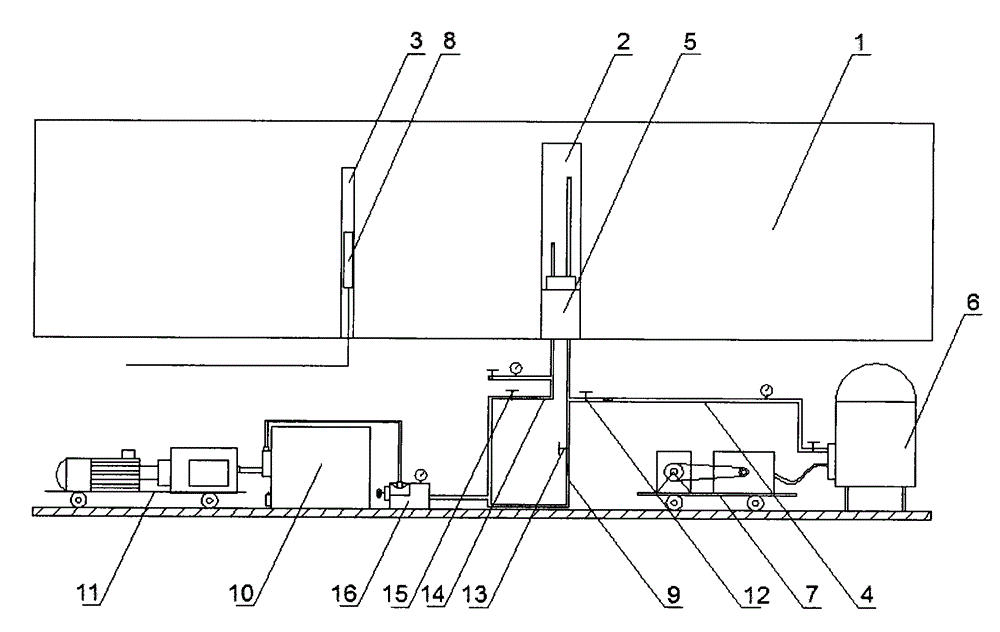 Low permeability coal bed liquid nitrogen freeze thawing cracking permeability increasing method