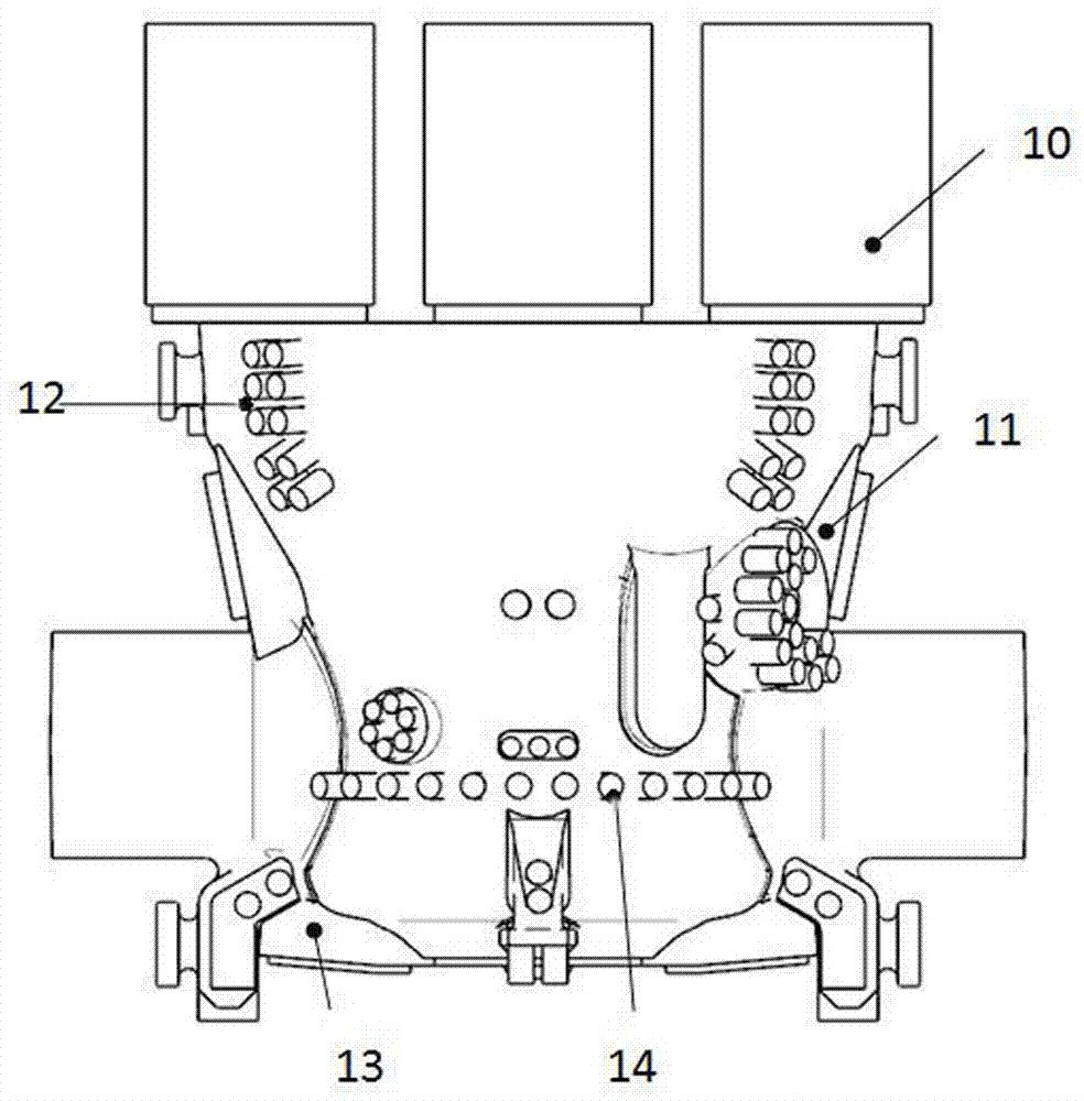 Casting method of casting of gas feeding end of high pressure outer cylinder of thick-wall gas turbine