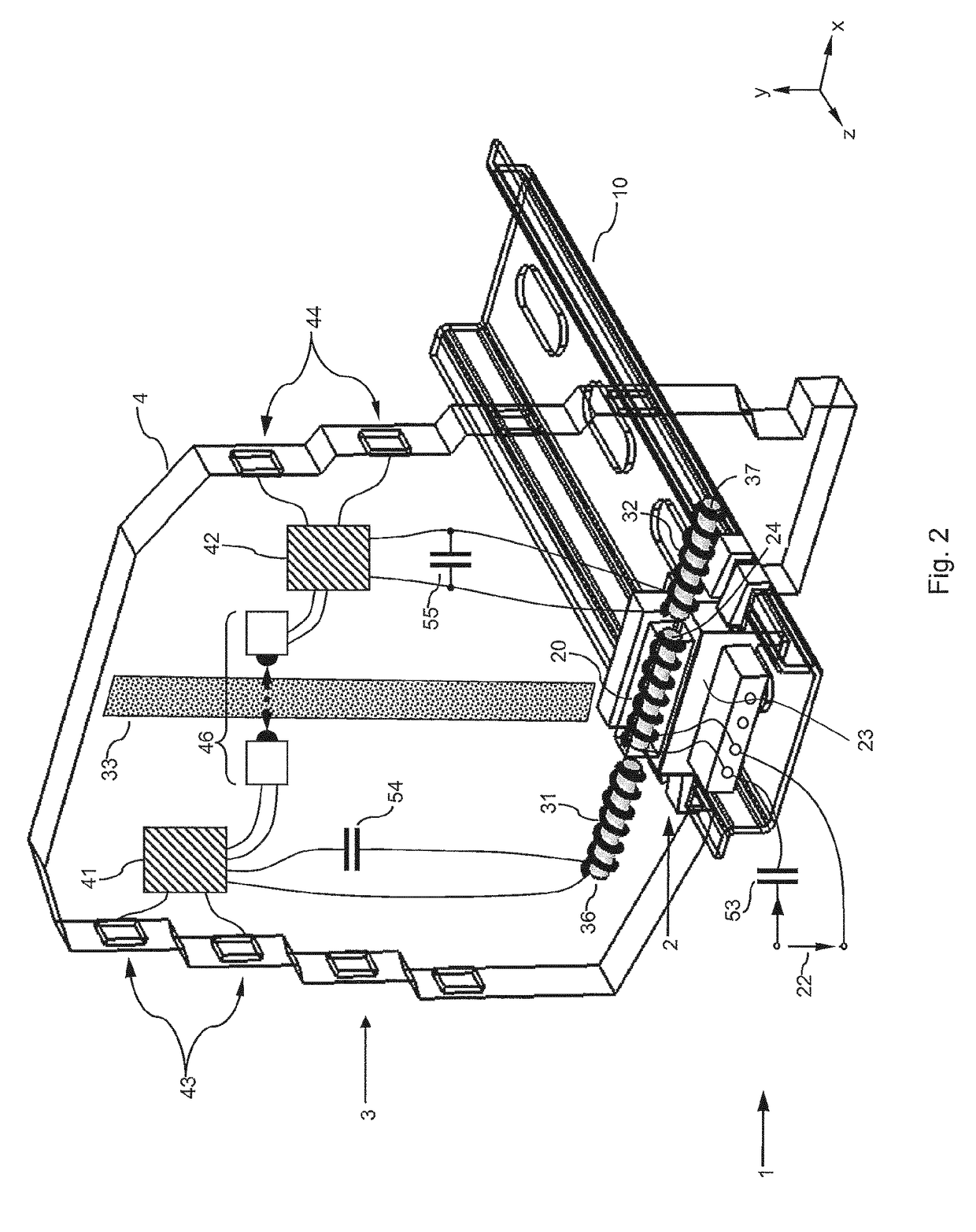 Inductive energy supply unit