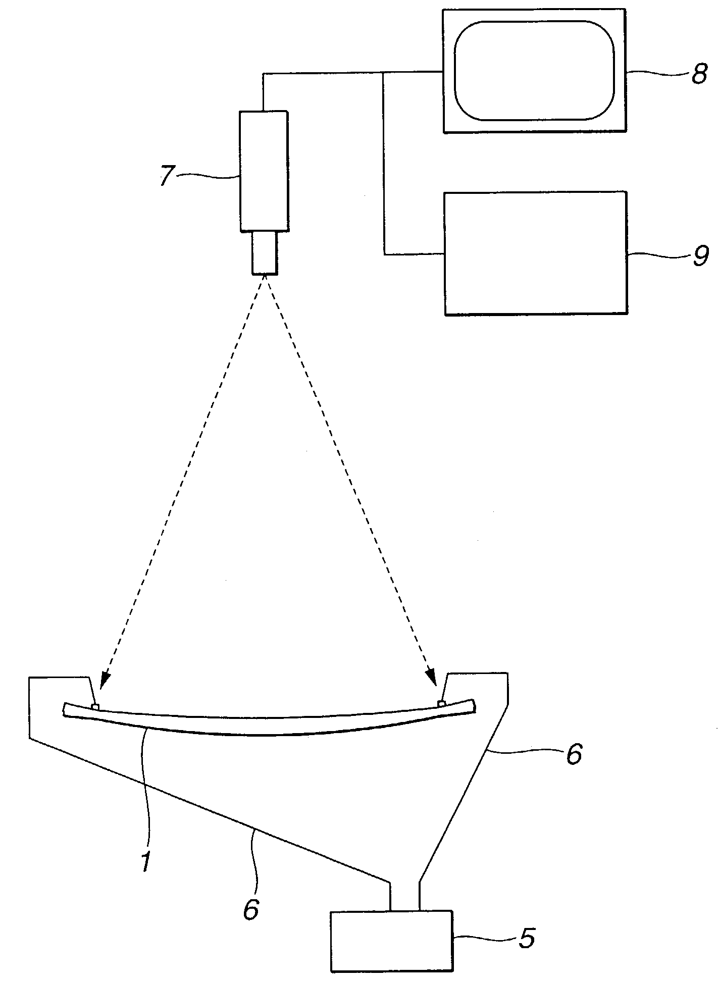 Method for finding disconnection of conductive wires formed on plate glass and apparatus therefor