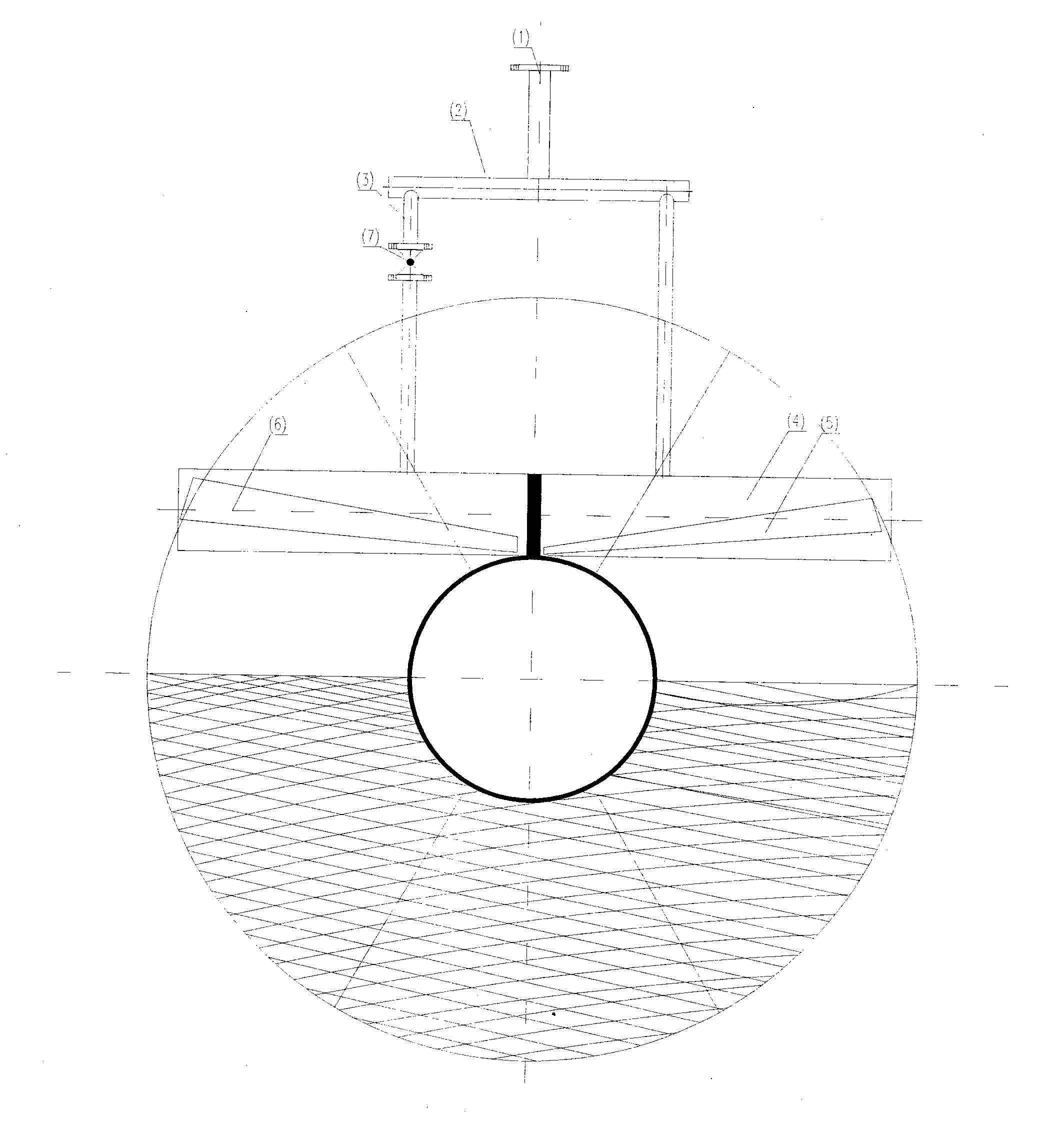 Reverse suction device of a fiber rotary disc filter