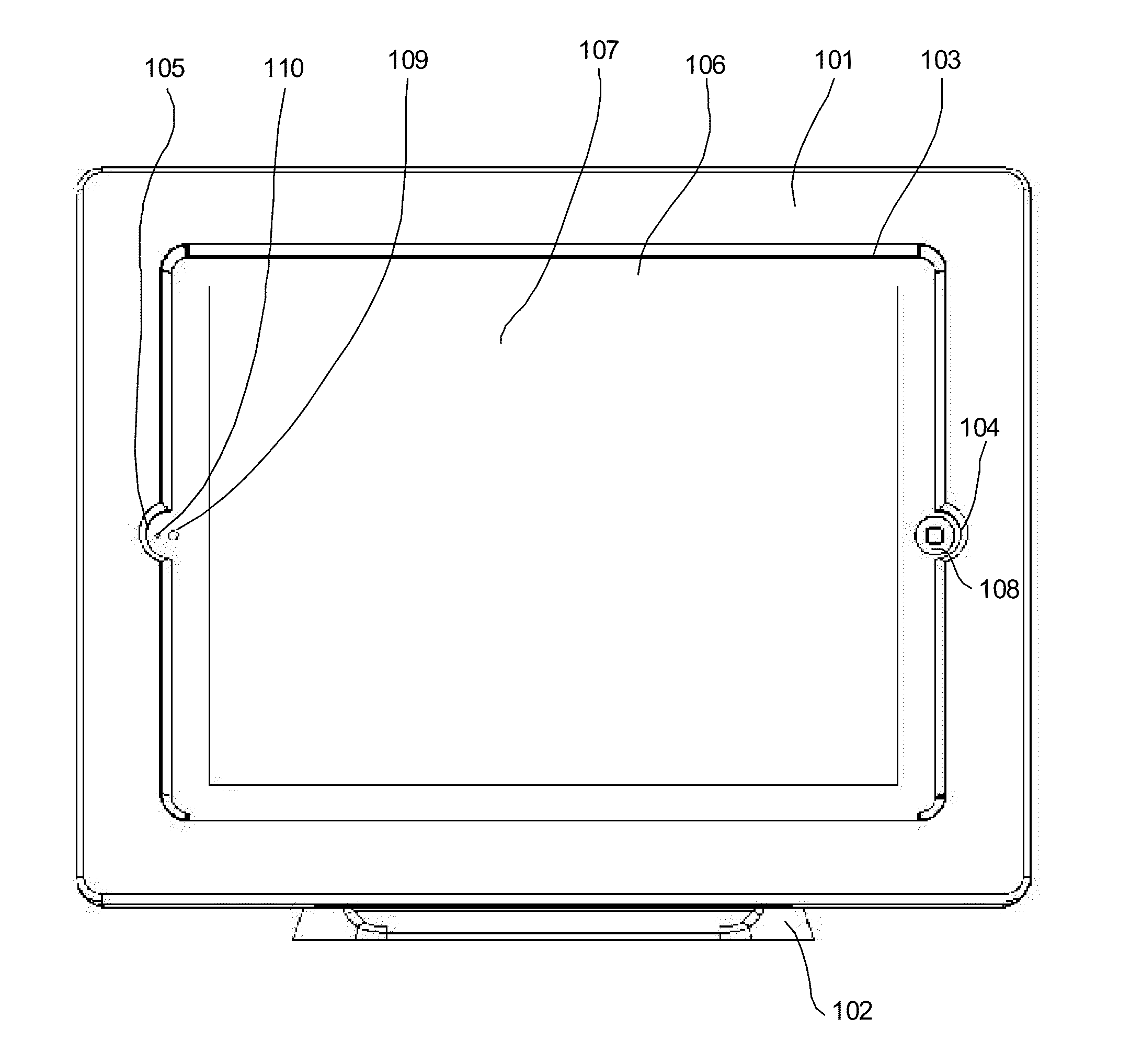 Tablet device enclosure and method