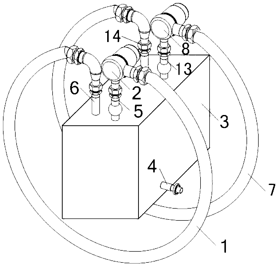 Spacecraft attitude control method based on variable and inertia flow velocity adjustment controller and actuating mechanism of spacecraft attitude control method