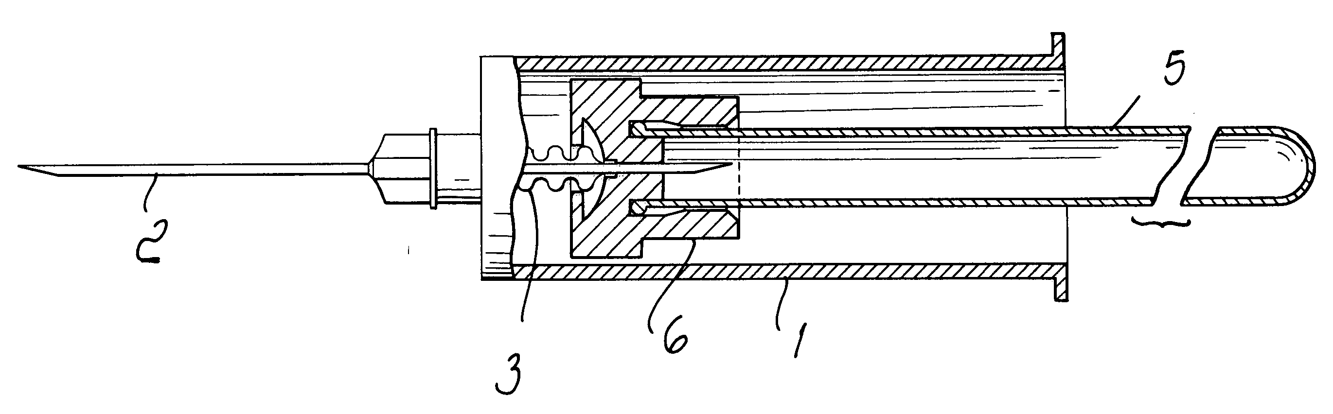 Tube for blood collecting with a vacuum method