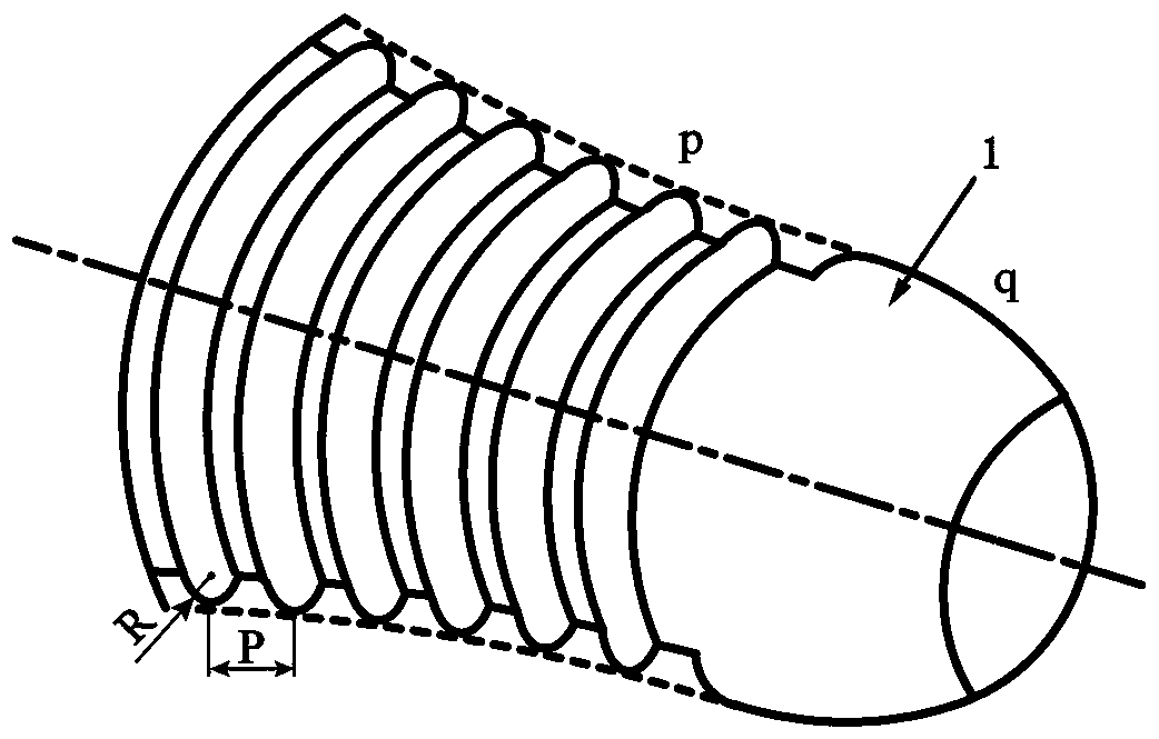 A method for ultra-fine grain rolling of large-size titanium alloy rods with reverse-cone helical rolls