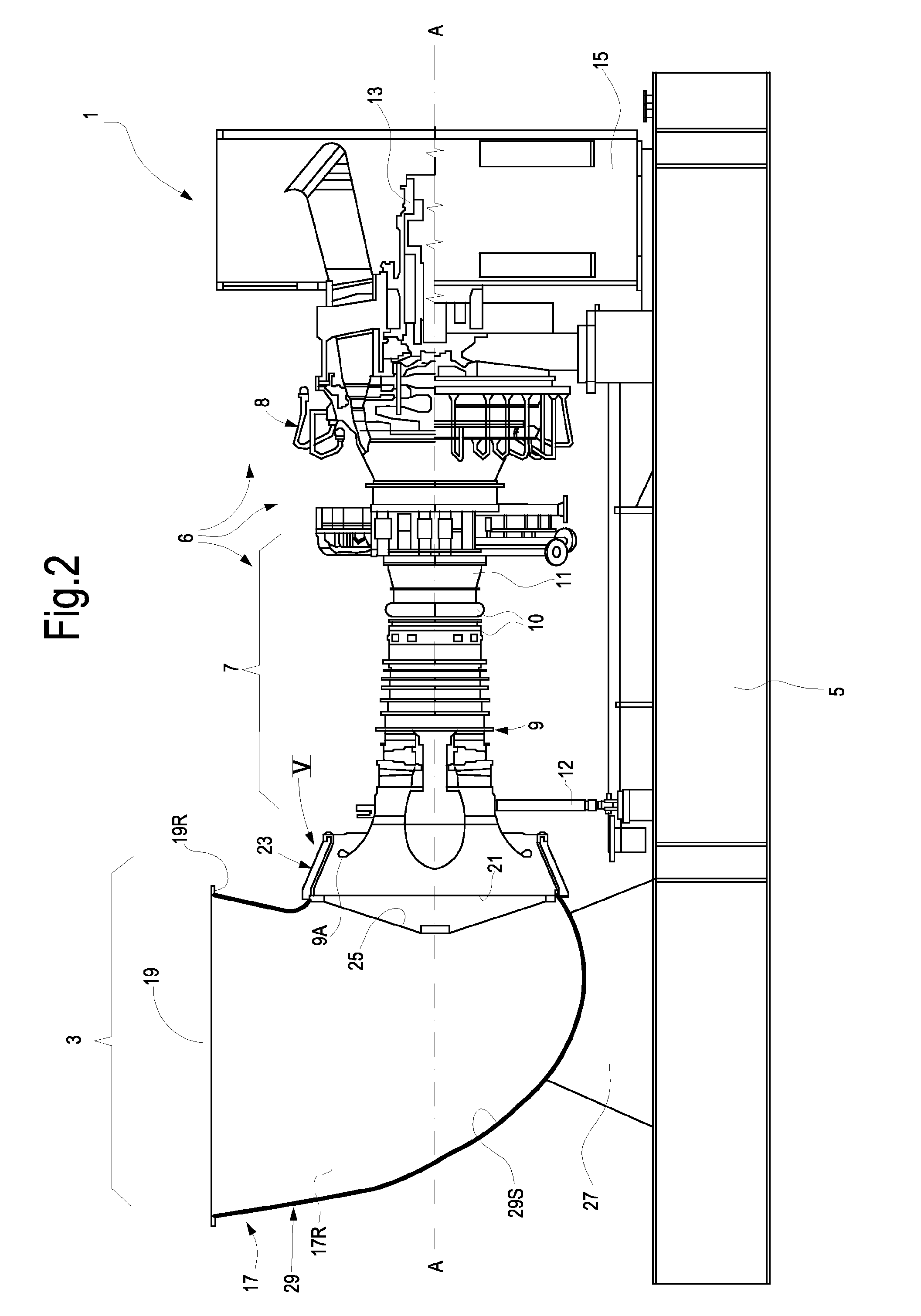 Composite material inlet plenum and gas turbine engine system comprising said plenum