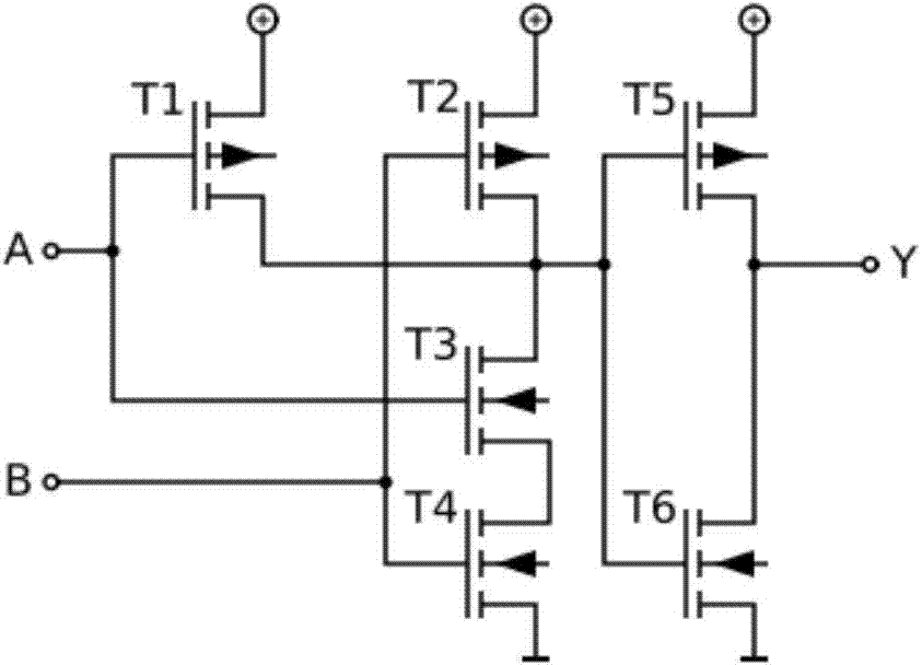 Structure of AND and NOR-logic devices and making method