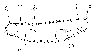 Crawler type walking robot workstation