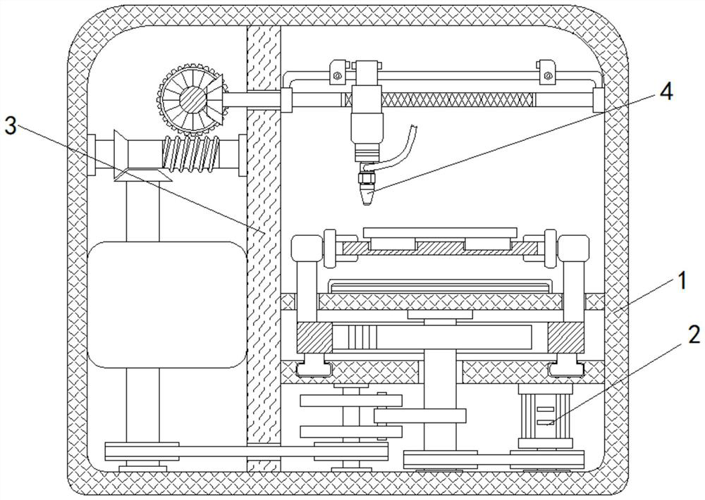 Water-based paint uniform spraying device and method for color steel plate spraying