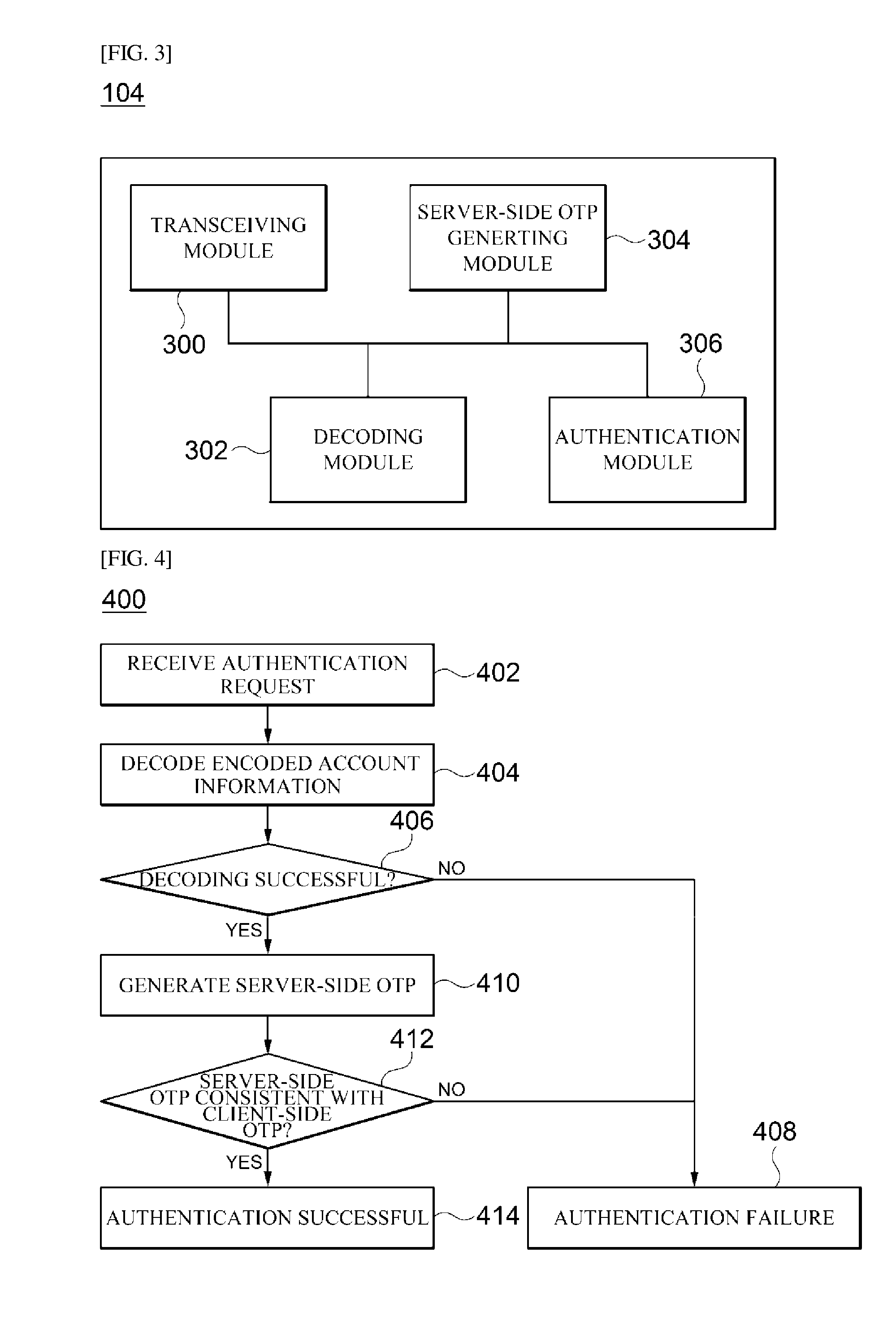 Otp-based authentication system and method