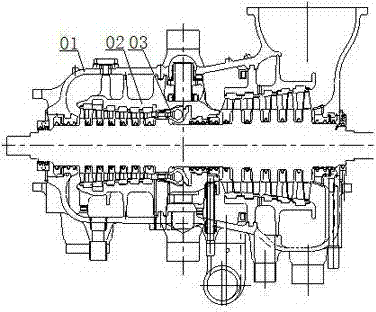 High-pressure cylinder of ultra-supercritical steam turbine set