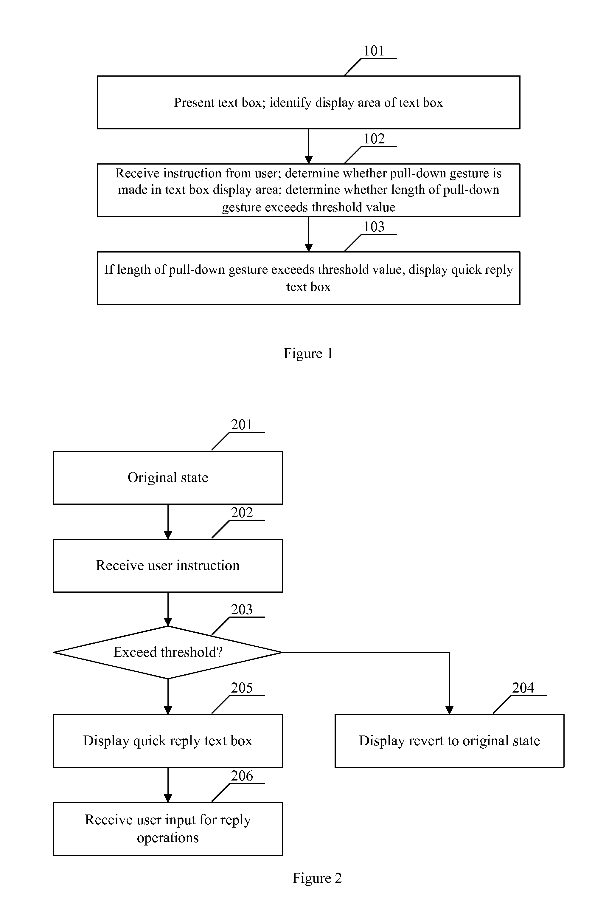 Methods and systems for quick reply operations