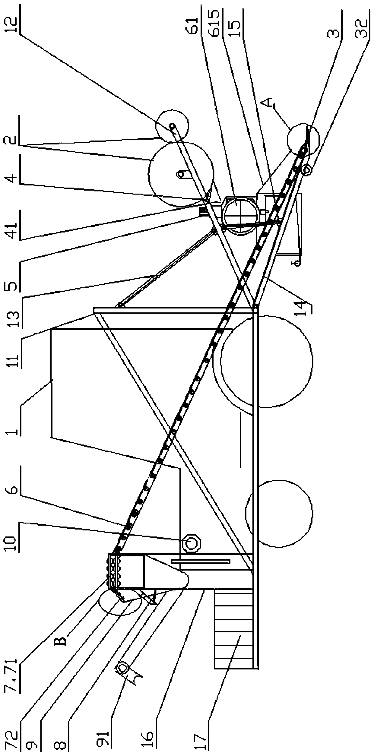 Integrated field walking type intelligent classified harvesting equipment for bast fiber agricultural products and method