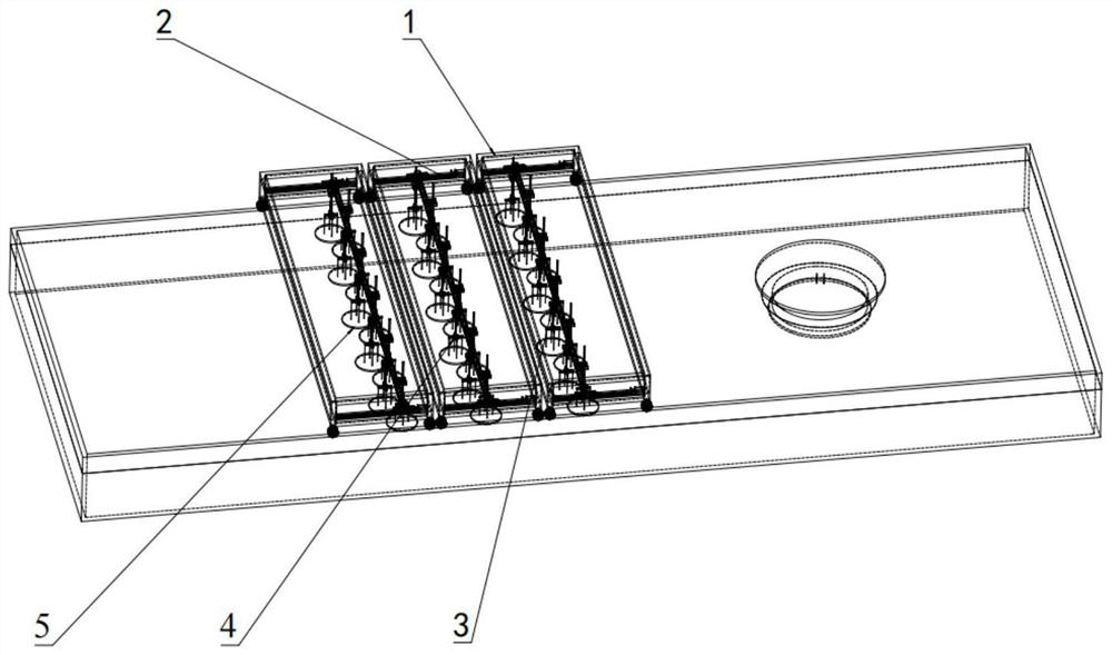 Experimental device suitable for coupling motion of ice and ocean structure in normal-temperature water pool