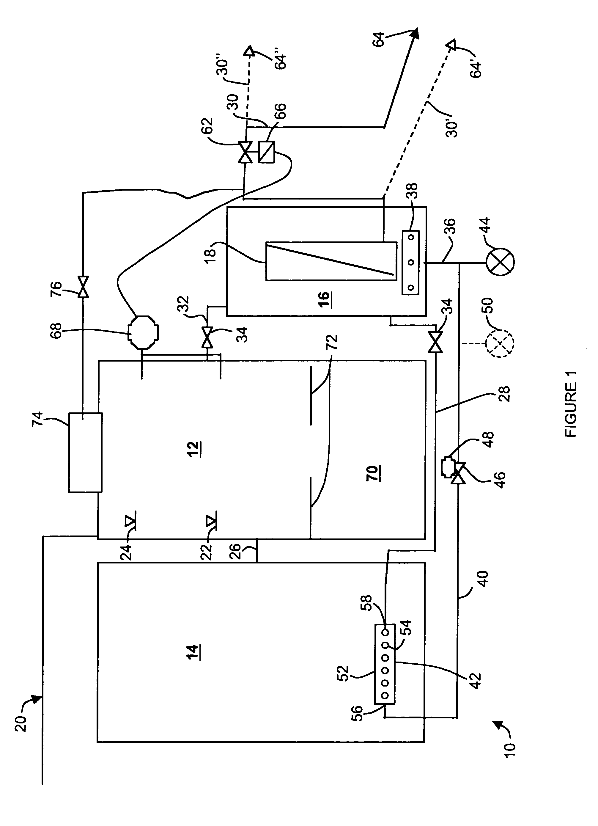 Membrane bioreactor, process and aerator