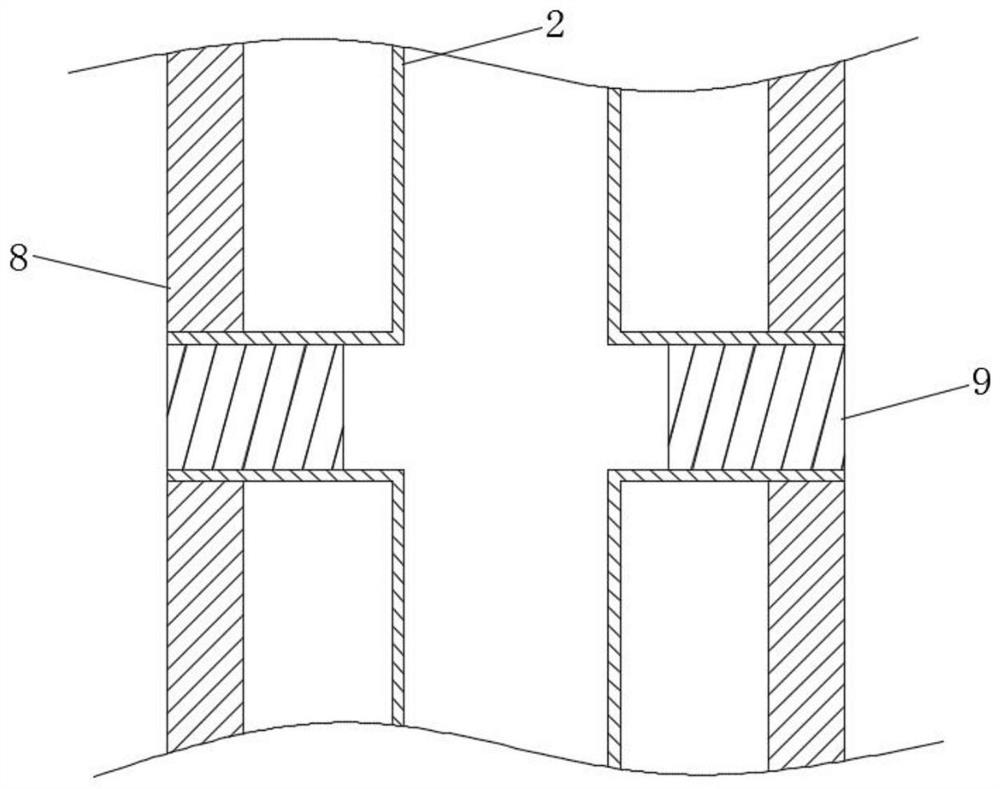 Repair device for inspection well of drainage pipeline