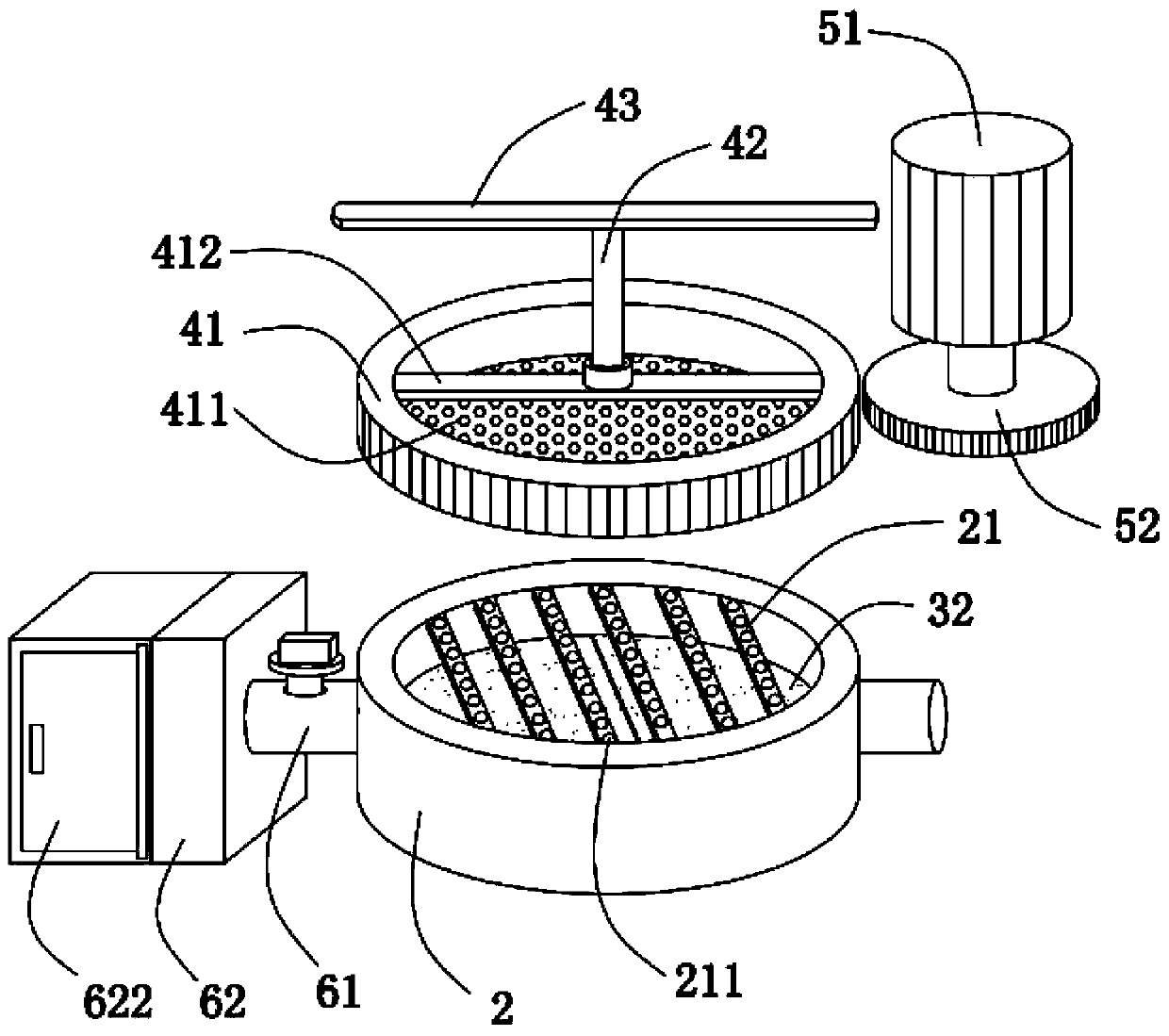 Automatic-cleaning industrial waste gas treatment equipment