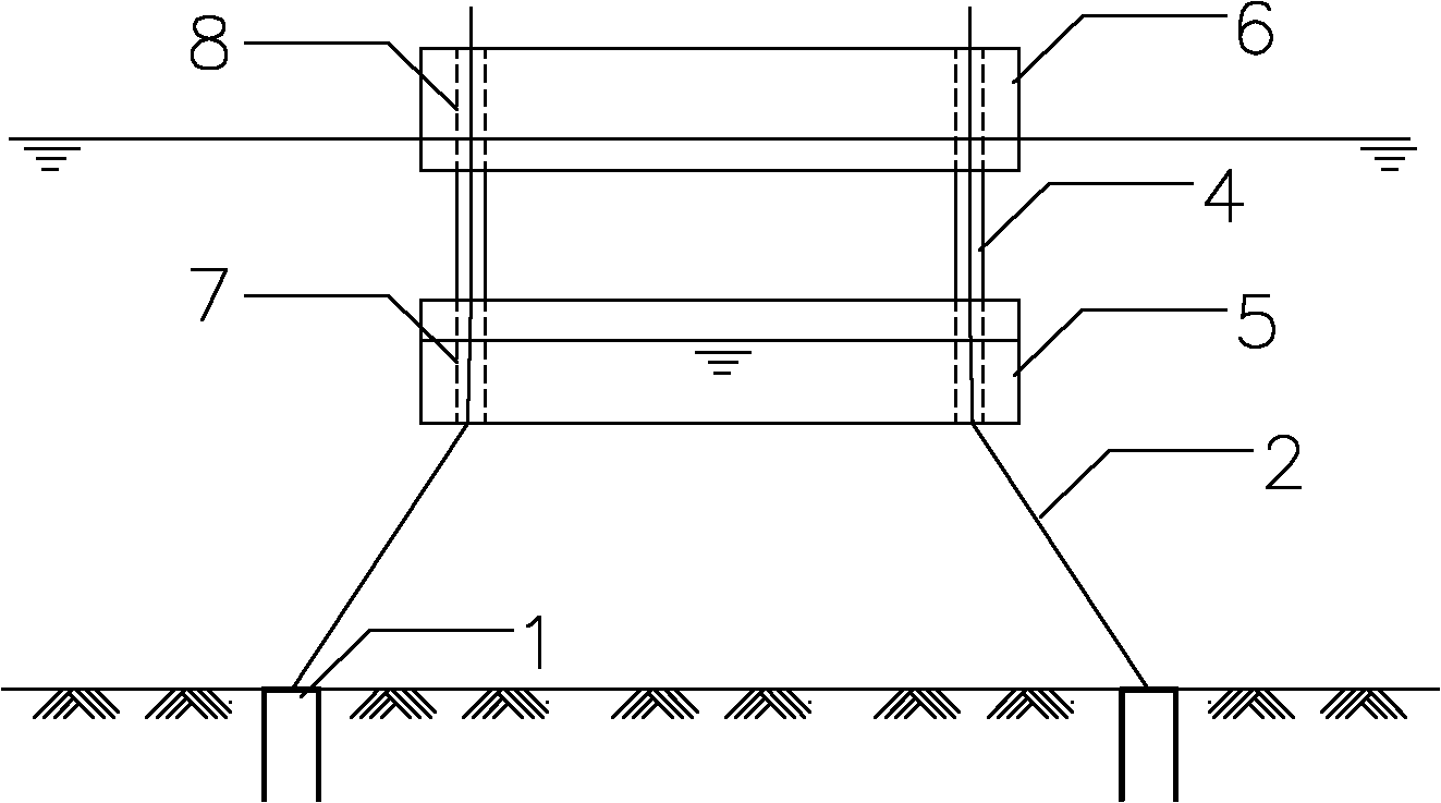 A floatable foundation and its construction method