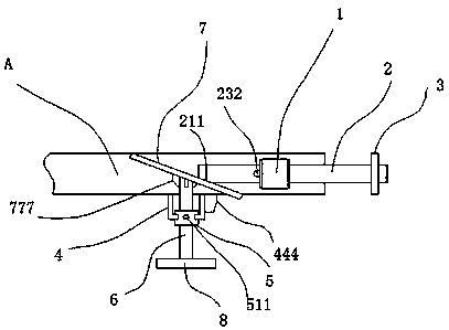 Auxiliary brake parking assembly based on vehicle passive safety