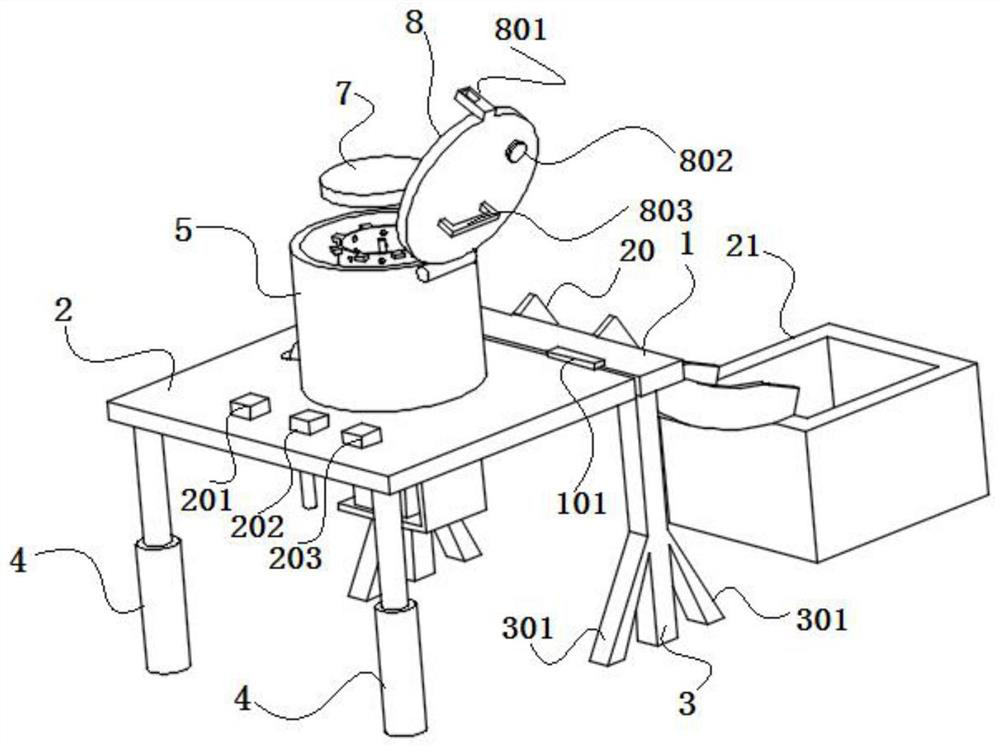 Centrifugal drying treating device for chemical production