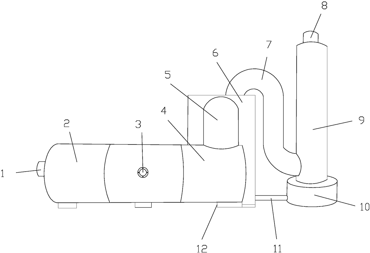 Roasting furnace for manufacturing biomass energy