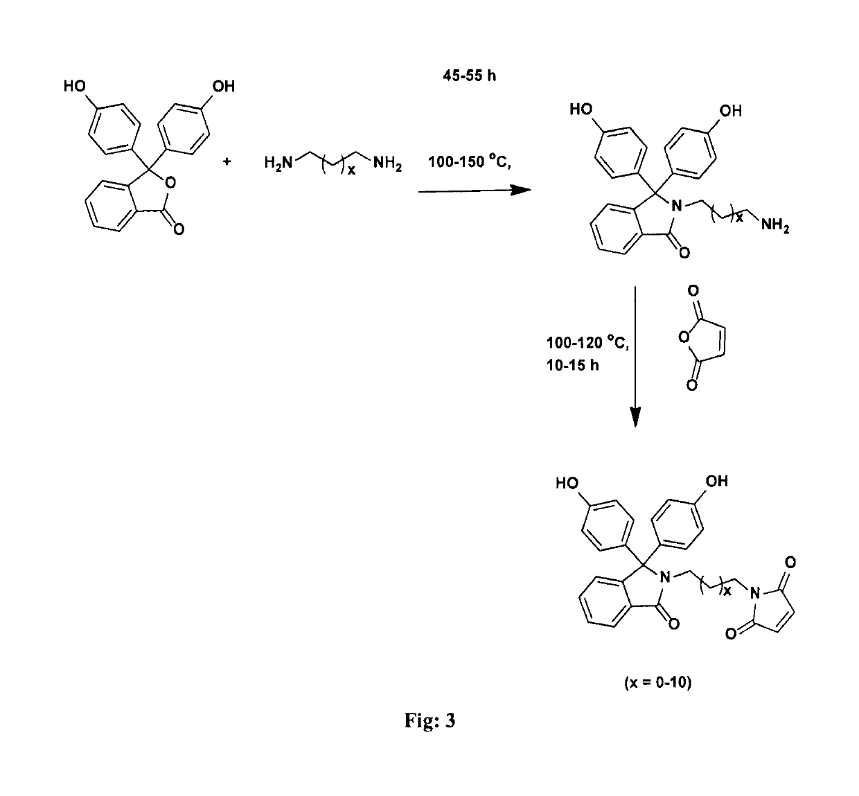 Bisphenols containing pendant clickable maleimide group and polymers therefrom