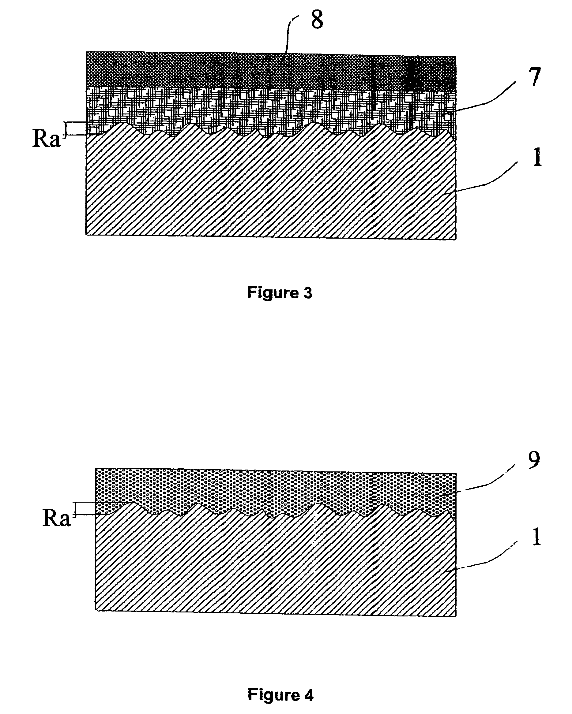 Threaded pipe with surface treatment