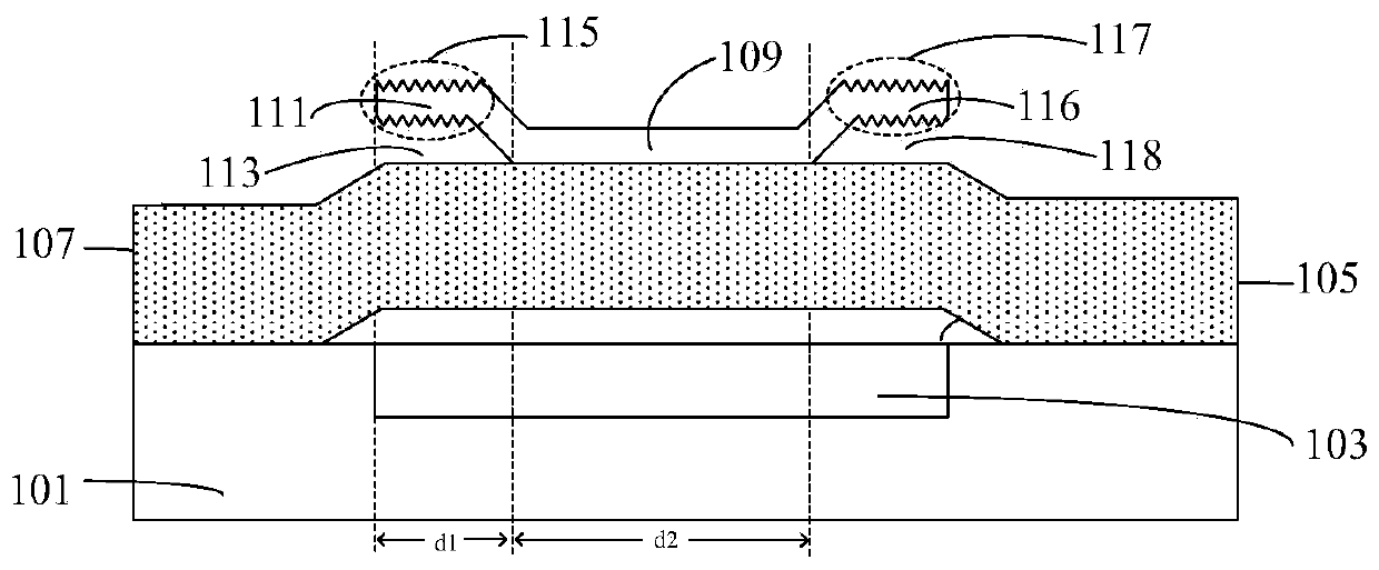 Bulk acoustic wave resonator with rough surface, filter, and electronic device