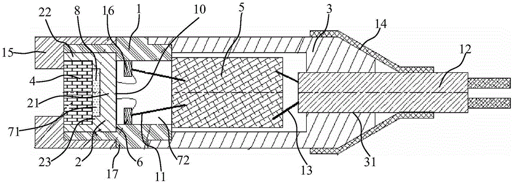 Miniature dynamic osmotic water pressure sensor