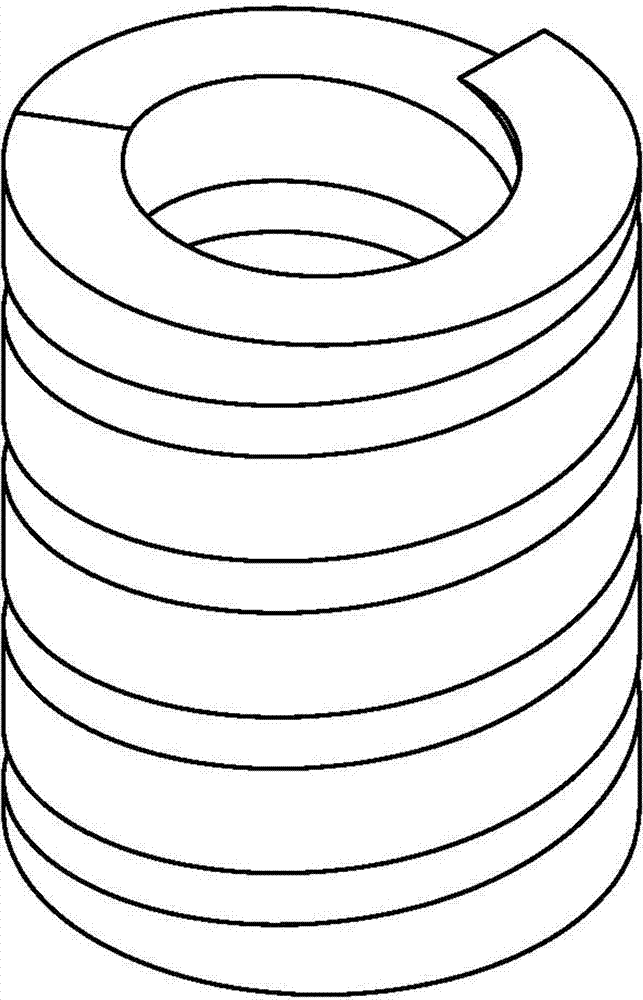 Carbon based composited material helical spring and production method thereof