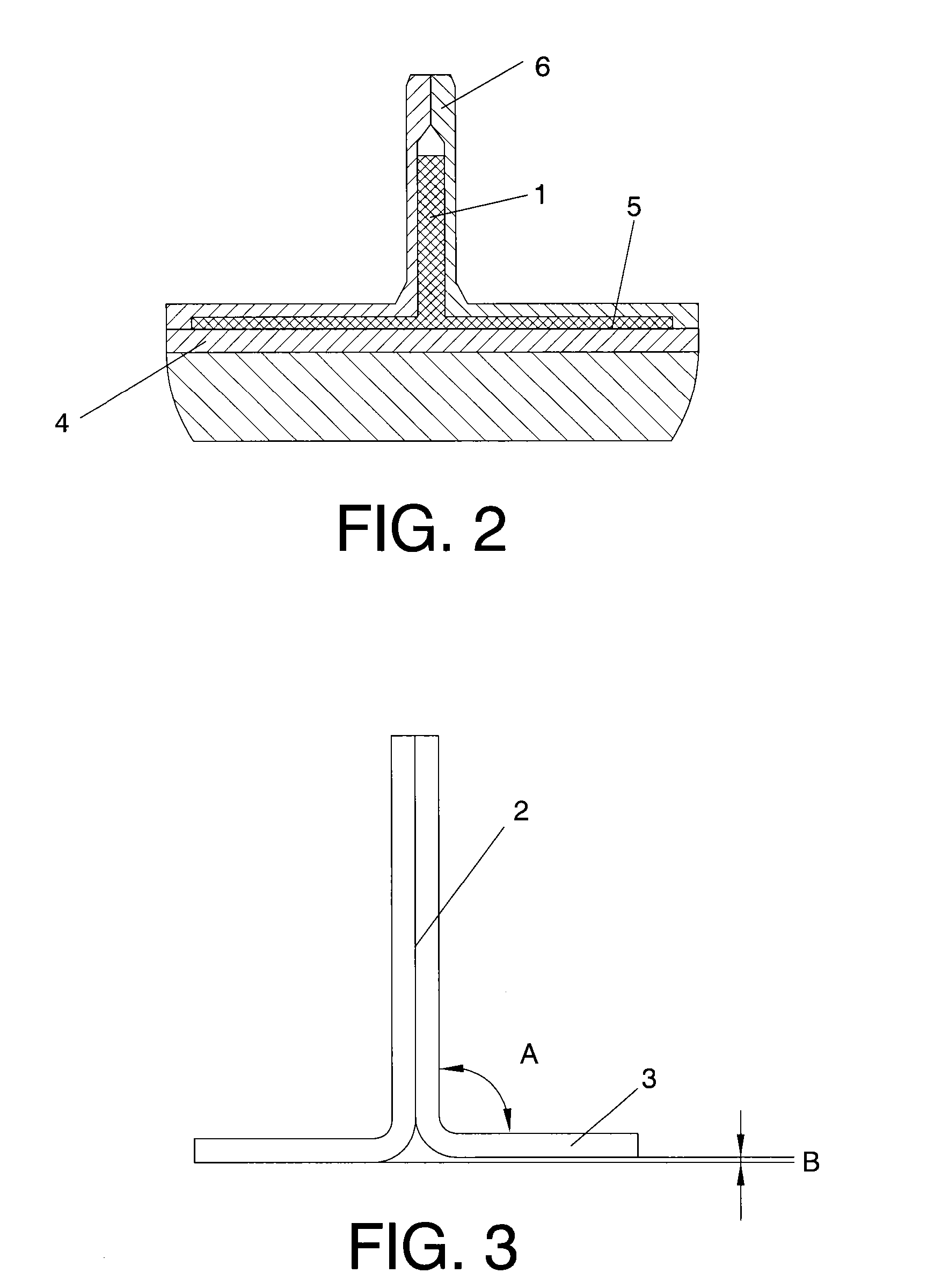 Manufacturing method for "t" shaped stringers with an angle different from 90º between the web and the foot